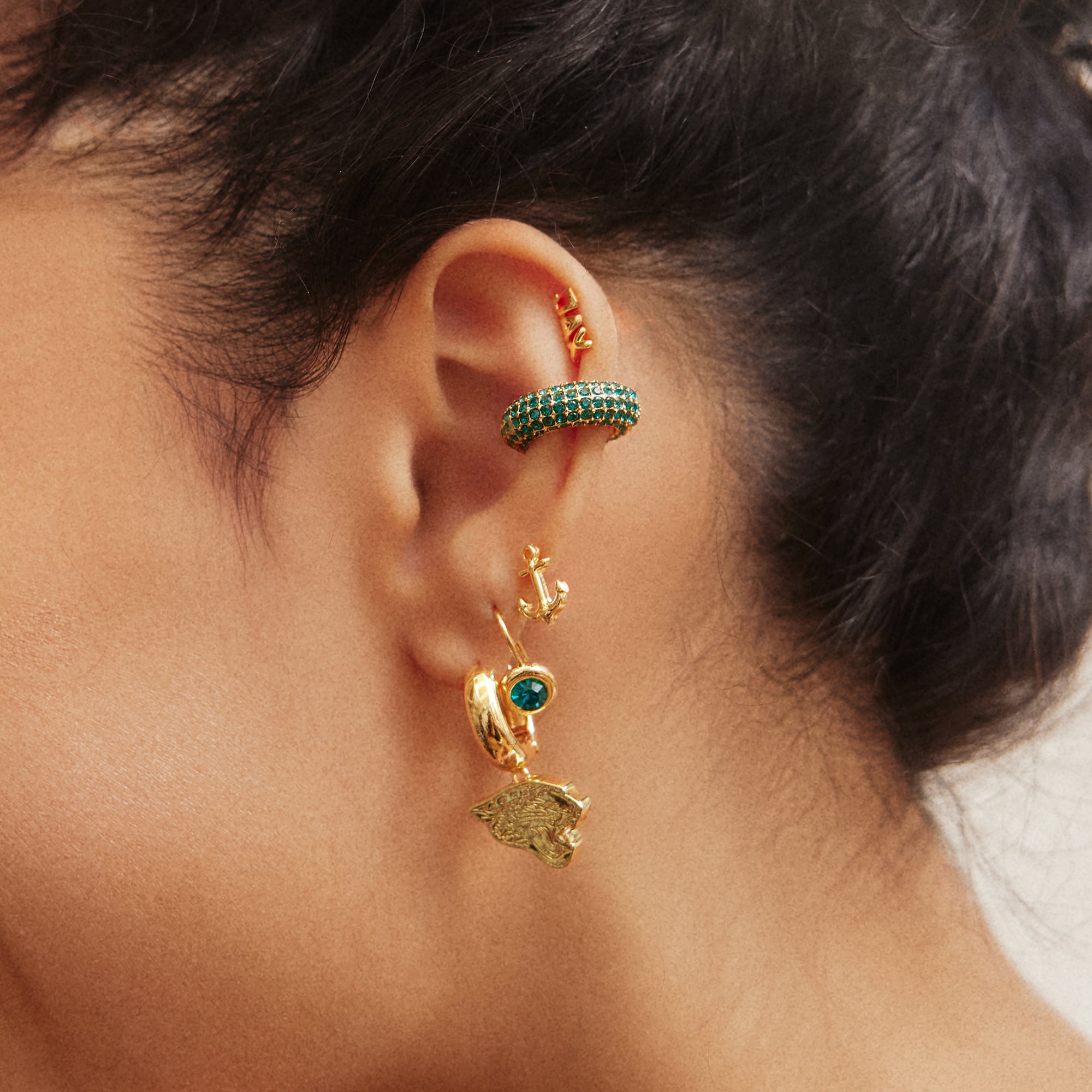 Ensemble de boucles d'oreilles assorties BaubleBar Jacksonville Jaguars