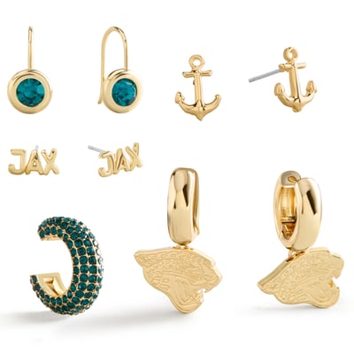 BaubleBar Jacksonville Jaguars Mixed Earring Set
