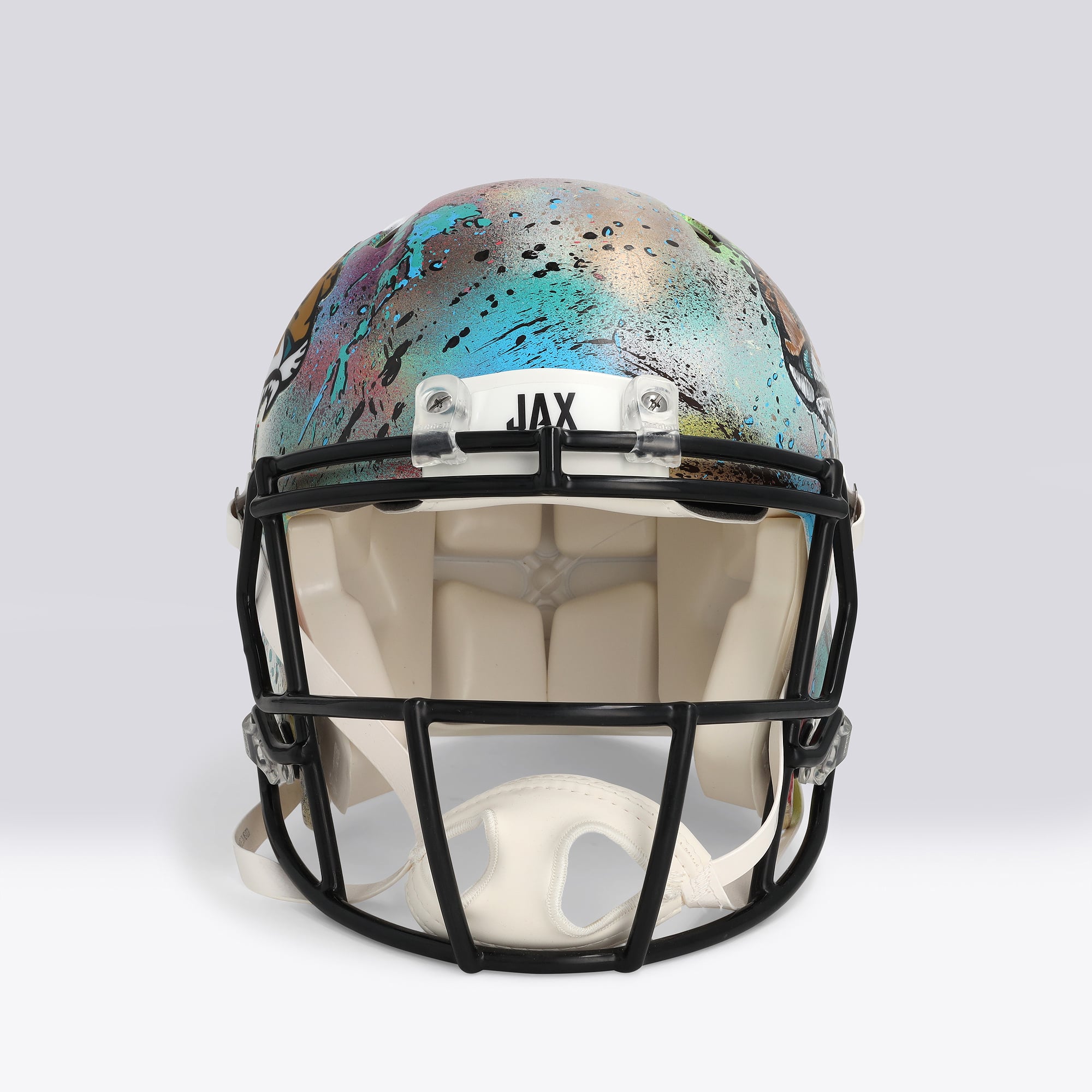 Casque Riddell Alternate Speed ​​Authentic 2024 autographié par Brian Thomas Jr. (Jaguars de Jacksonville) - Illustration de Shawn Voelker - NF70444445