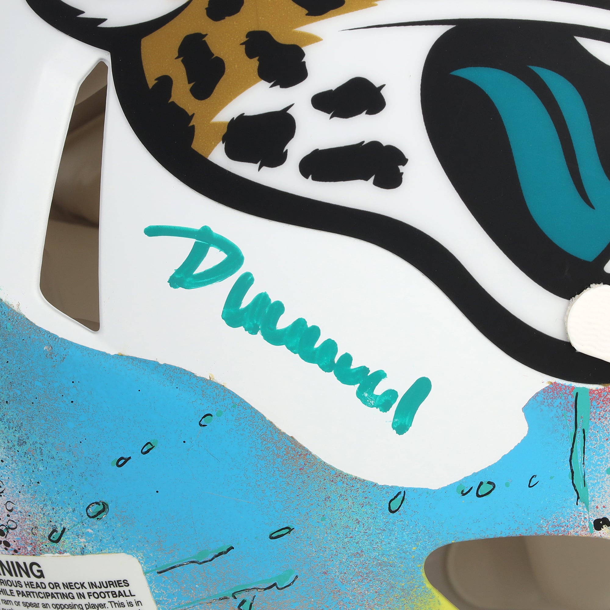 Casque Riddell Alternate Speed ​​Authentic 2024 autographié par Brian Thomas Jr. (Jaguars de Jacksonville) - Illustration de Shawn Voelker - NF70444445