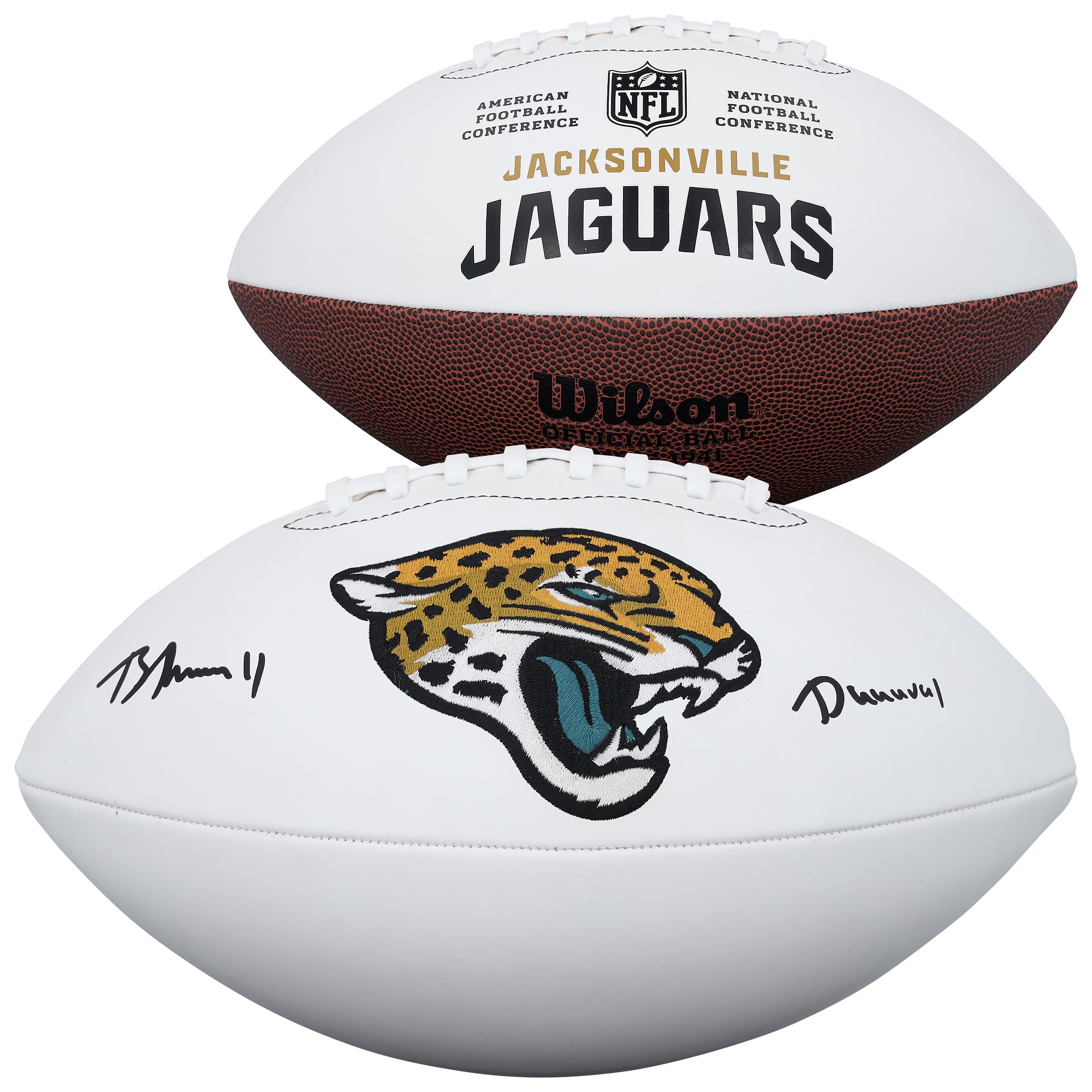 Brian Thomas Jr. Jacksonville Jaguars Autographed Wilson White Panel ...