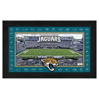 Jacksonville Jaguars Highland Mint 12" x 20" 2026 Signature Gridiron Panoramic Framed Photo