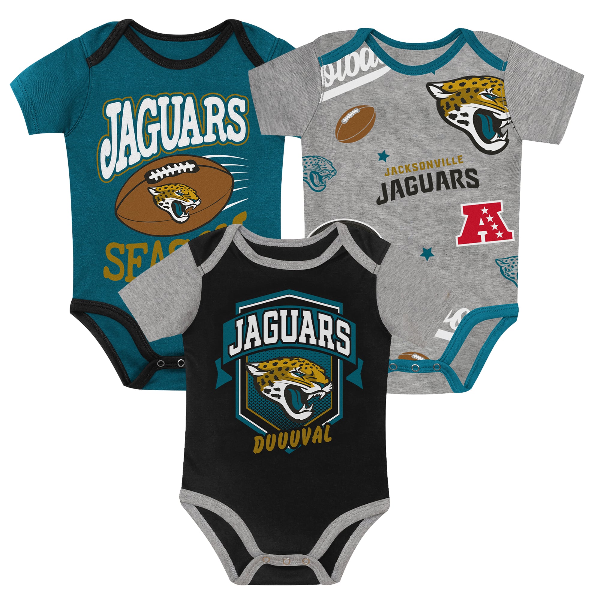 Infant Outerstuff Jacksonville Jaguars First Round Pick 3-Piece Bodysuit Set