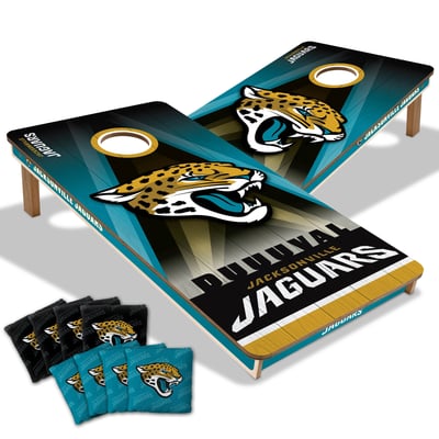 Jacksonville Jaguars 2' x 4' City Scape Wood Cornhole Game with Bags
