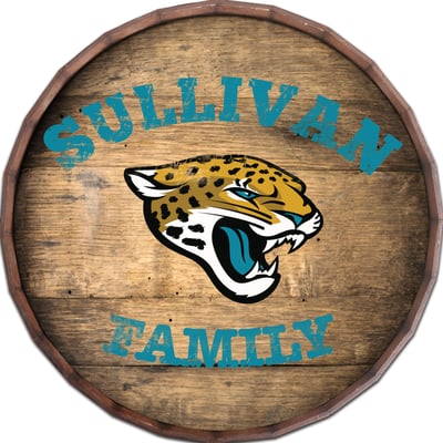 Jacksonville Jaguars 24" Personalized Barrel Top