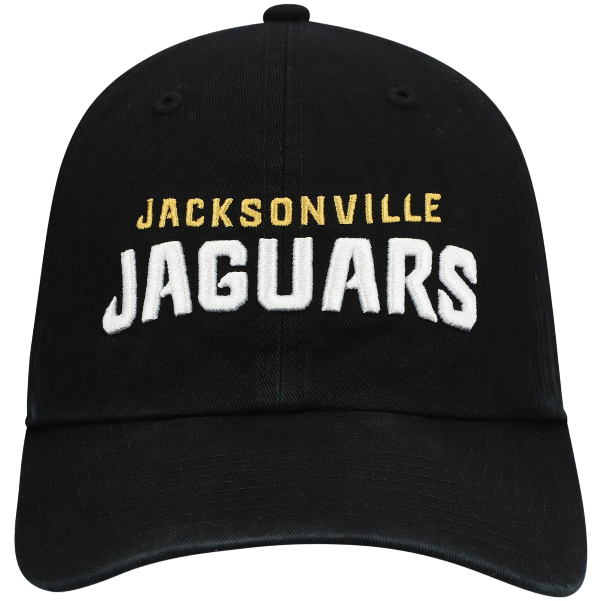 Casquette ajustable noire Jacksonville Jaguars « Clean Up Script » n° 47 pour homme