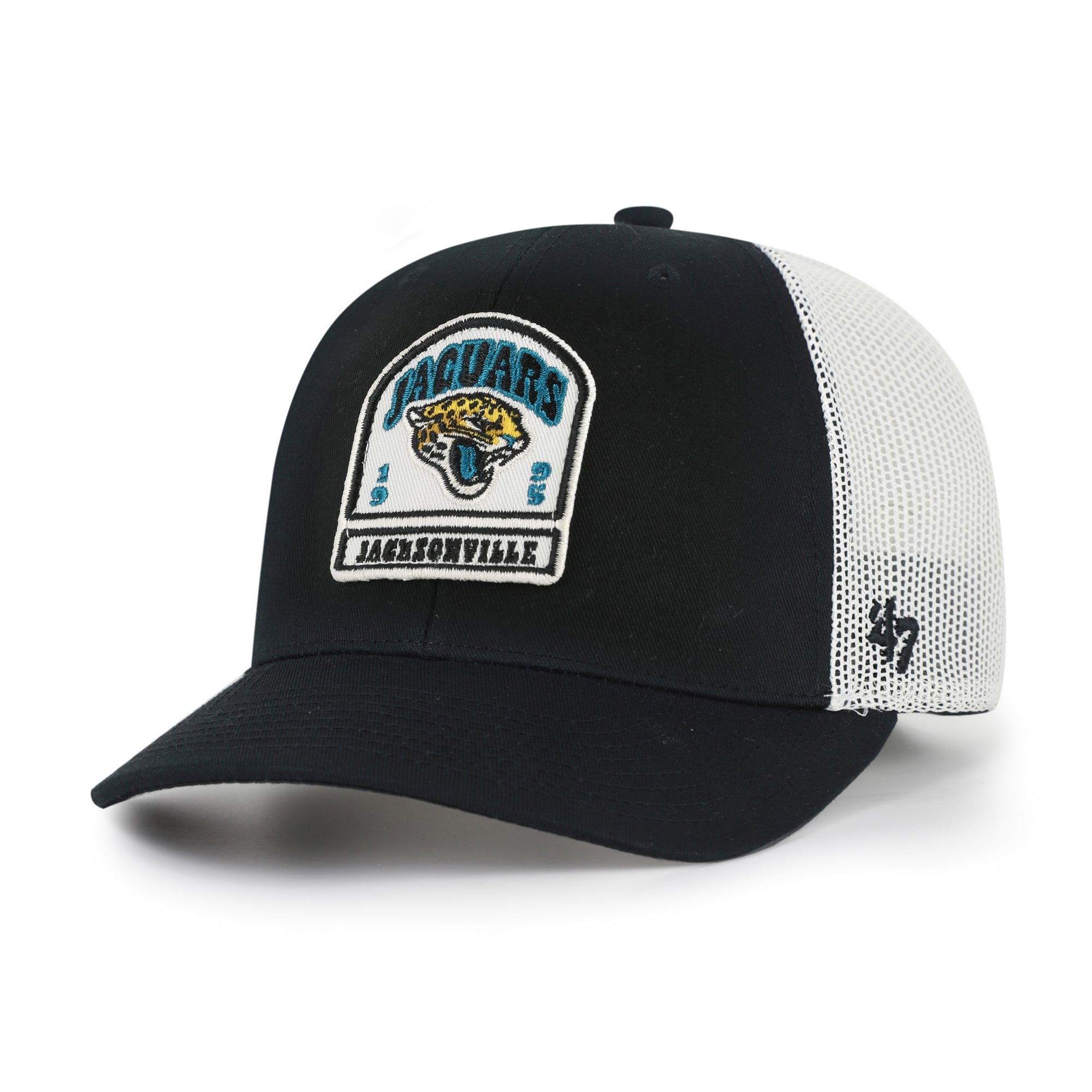 Men's '47  Black Jacksonville Jaguars  Headstone Trucker Adjustable Hat
