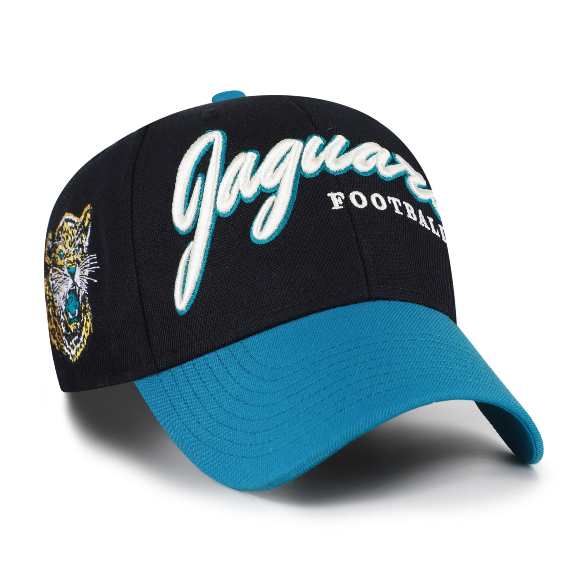 Men's '47 Black Jacksonville Jaguars Throwback MVP Adjustable Hat