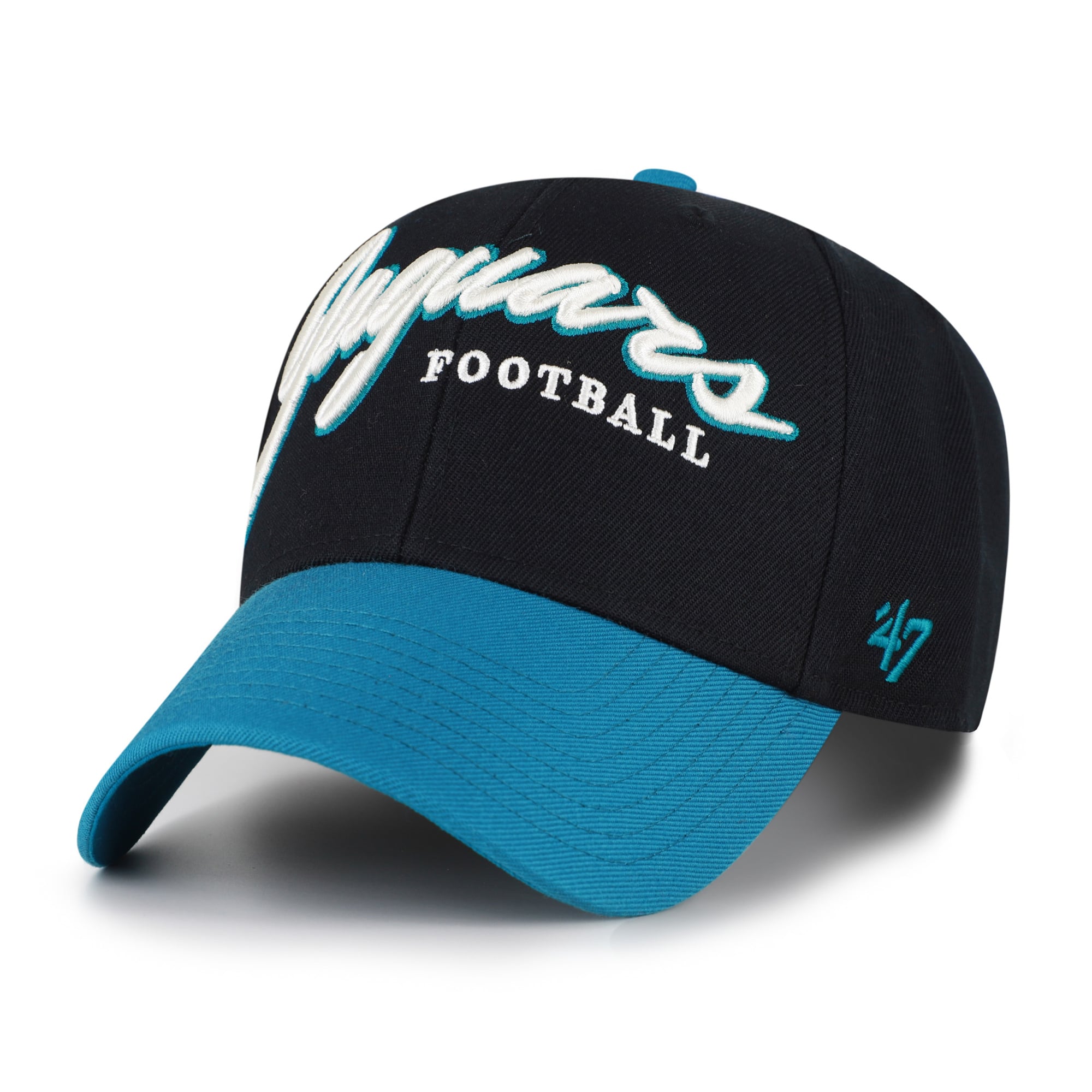 Men's '47 Black Jacksonville Jaguars Throwback MVP Adjustable Hat