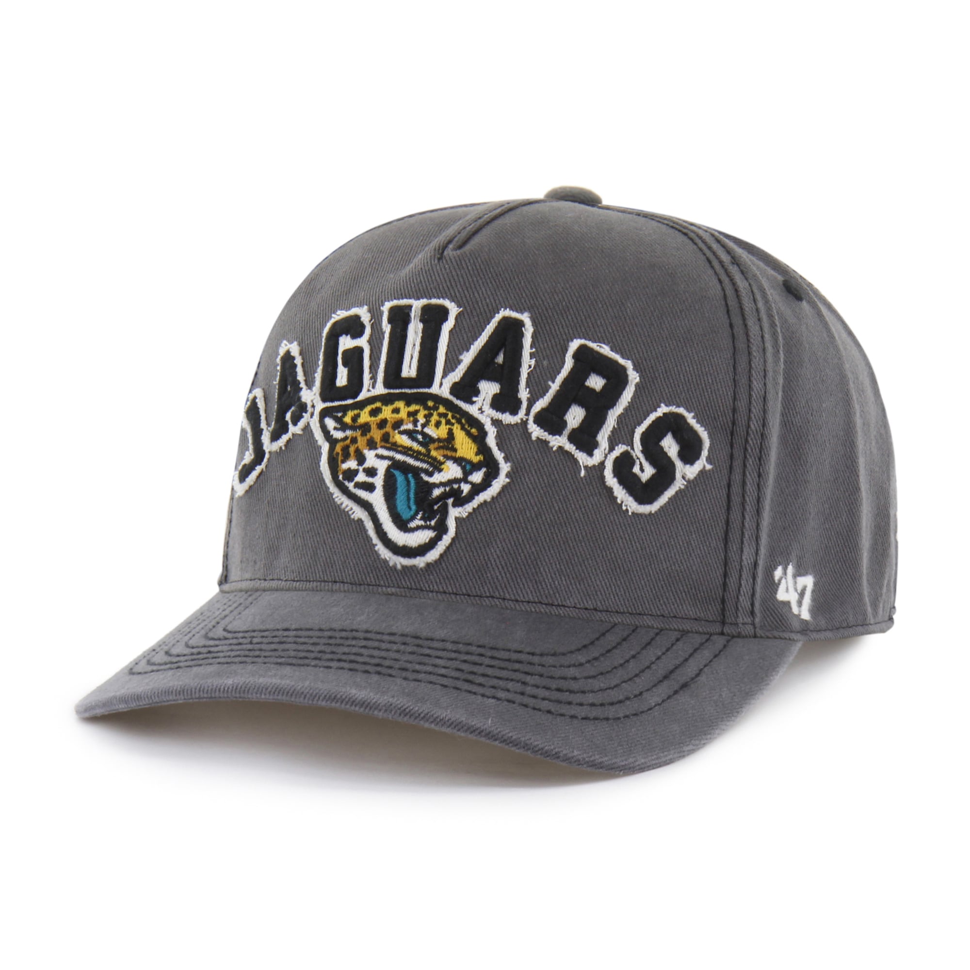 Men's '47 Charcoal Jacksonville Jaguars Calderwood Well Worn Hitch Adjustable Hat