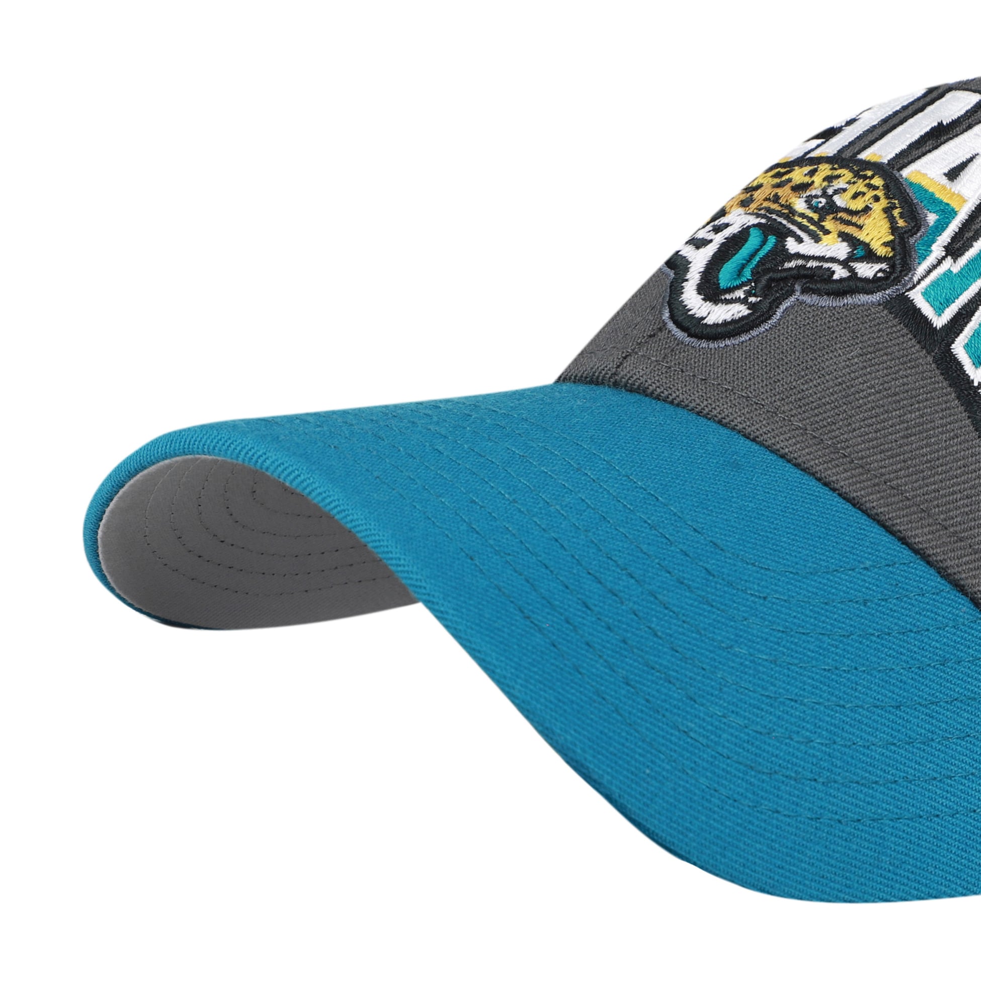 Casquette ajustable pour homme '47 Charcoal Jacksonville Jaguars MVP à blocs séparés