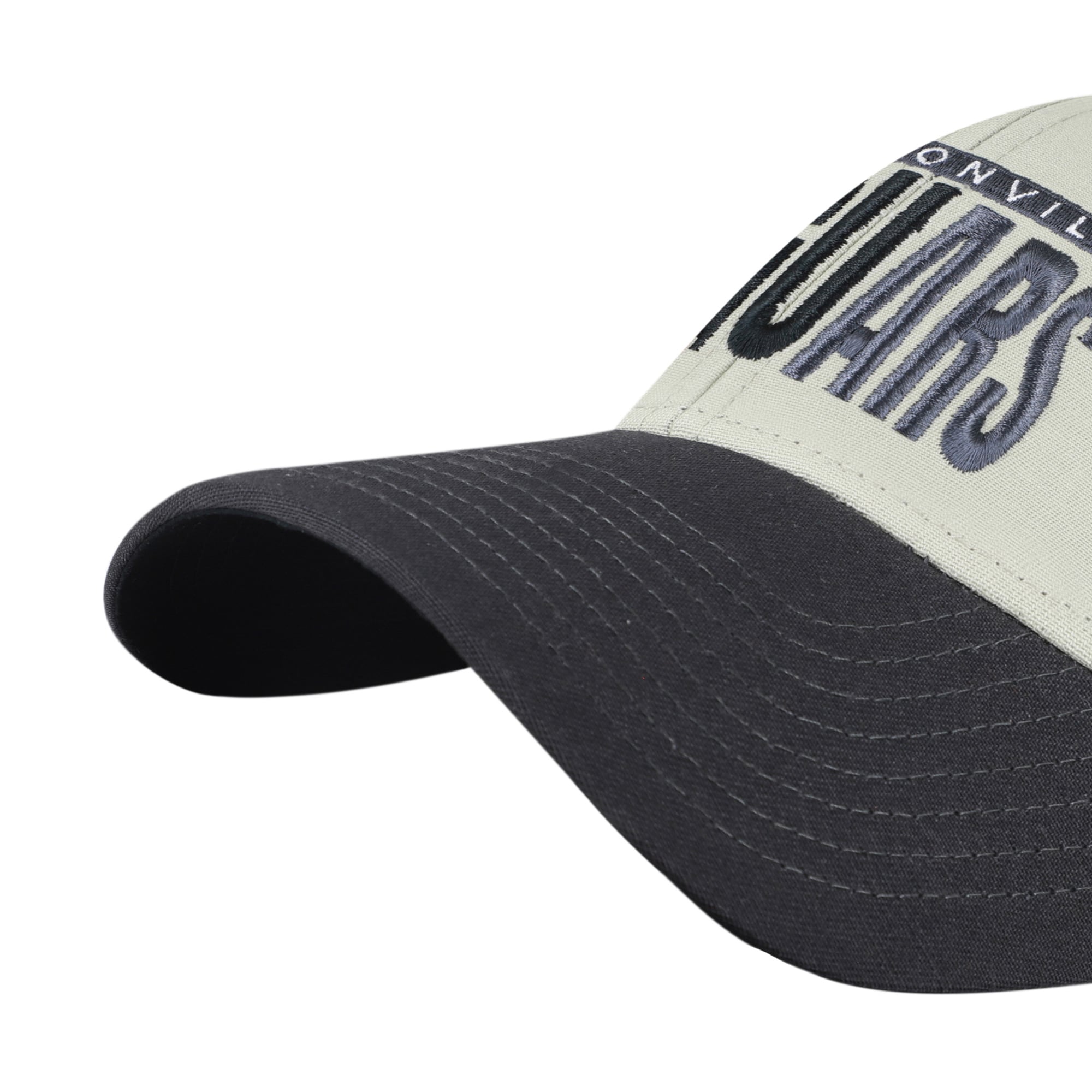 Casquette ajustable pour homme « 47 » grise/noire Jacksonville Jaguars MVP avec inscription en demi-bloc