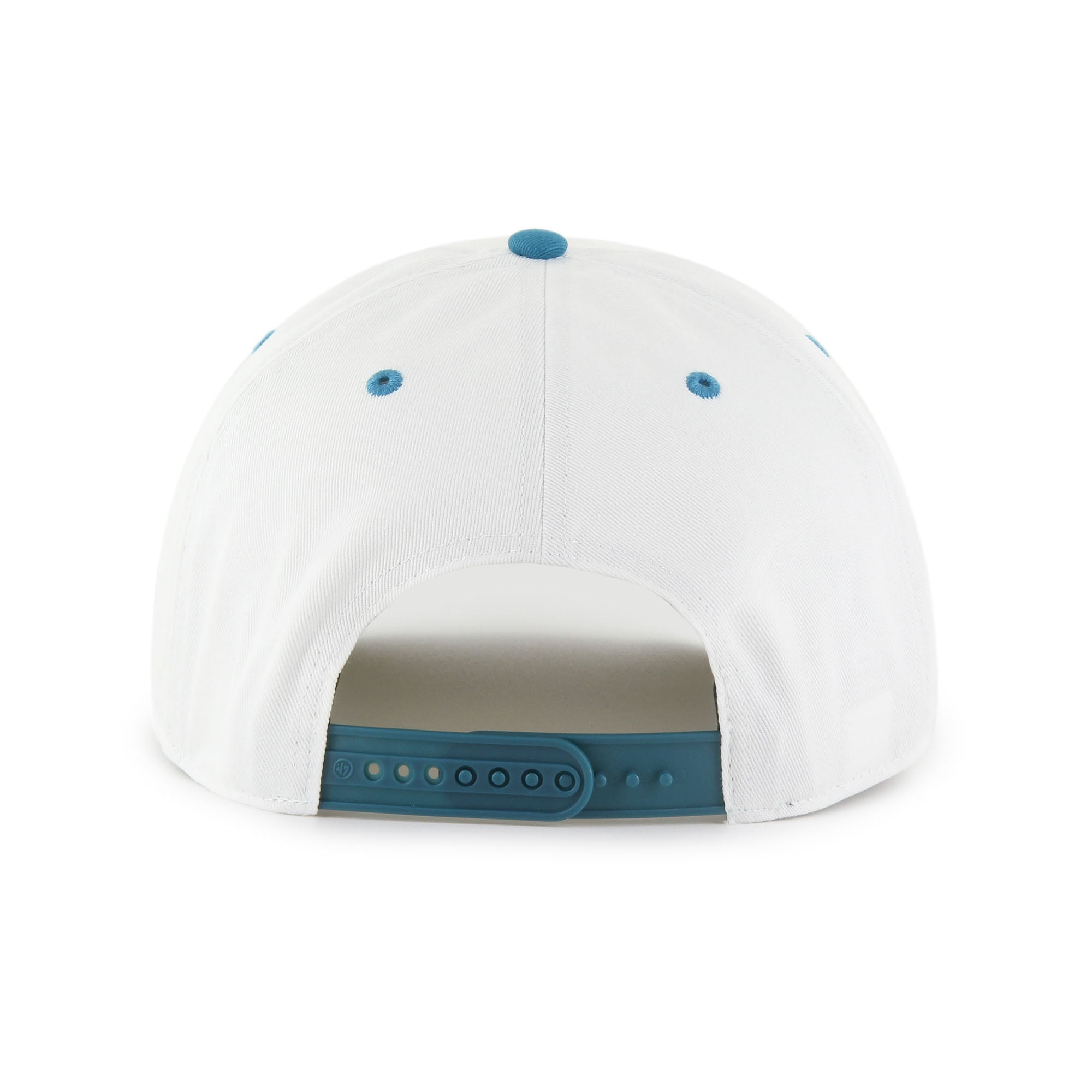 Men's '47 White/Teal Jacksonville Jaguars Roscoe Two-Toned Hitch Adjustable Hat