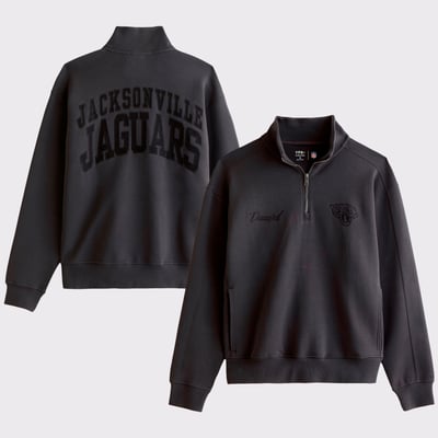 Jacksonville Jaguars Abercrombie & Fitch YPB neoKNIT MAX Half-Zip Top - Black