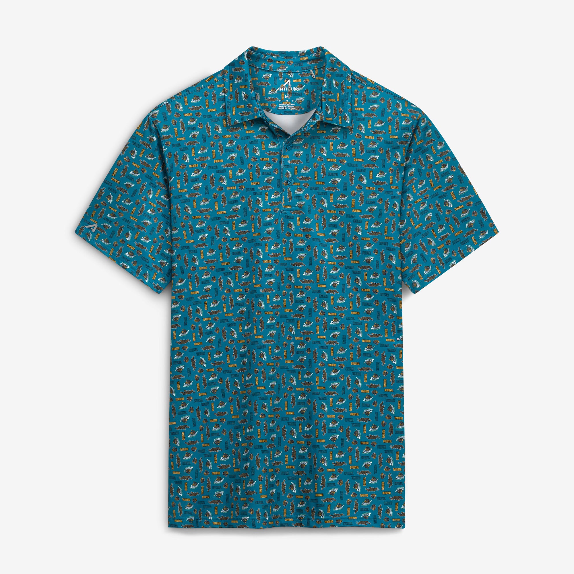 Polo Antigua bleu sarcelle pour homme, abonnements saisonniers aux Jaguars de Jacksonville