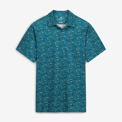  Jacksonville Jaguars Antigua Season Tickets Polo - Teal
