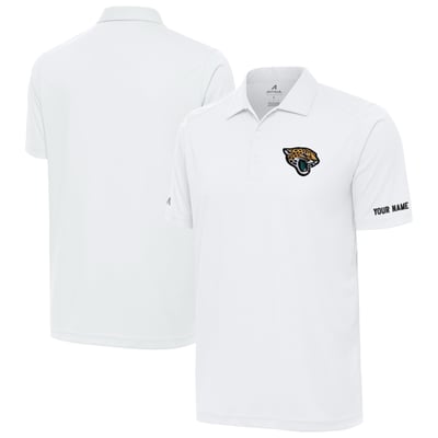 Jacksonville Jaguars Antigua  Personalized Tribute Polo - White