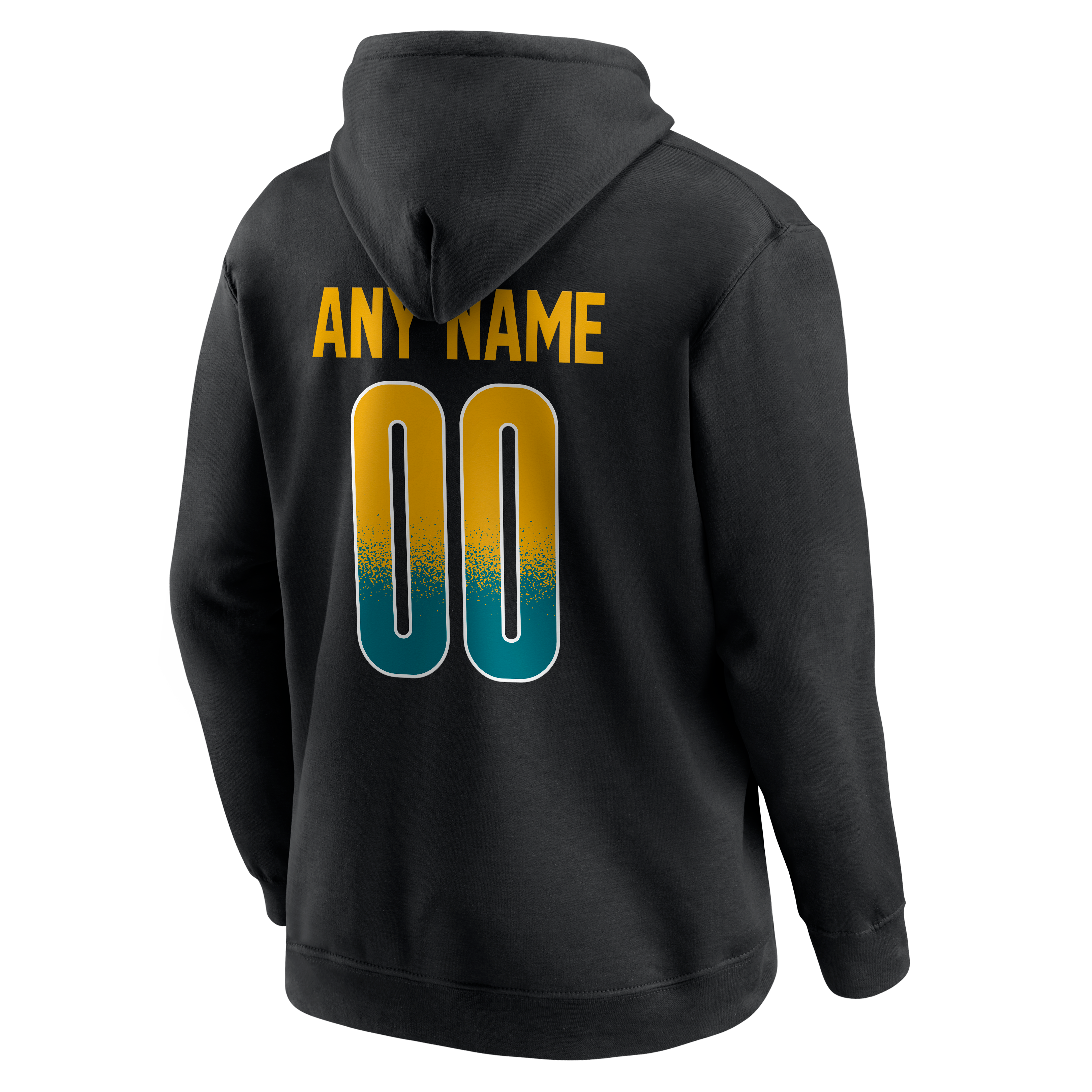 Men's Black Jacksonville Jaguars Home Field Pop Personalized Name & Number Hoodie