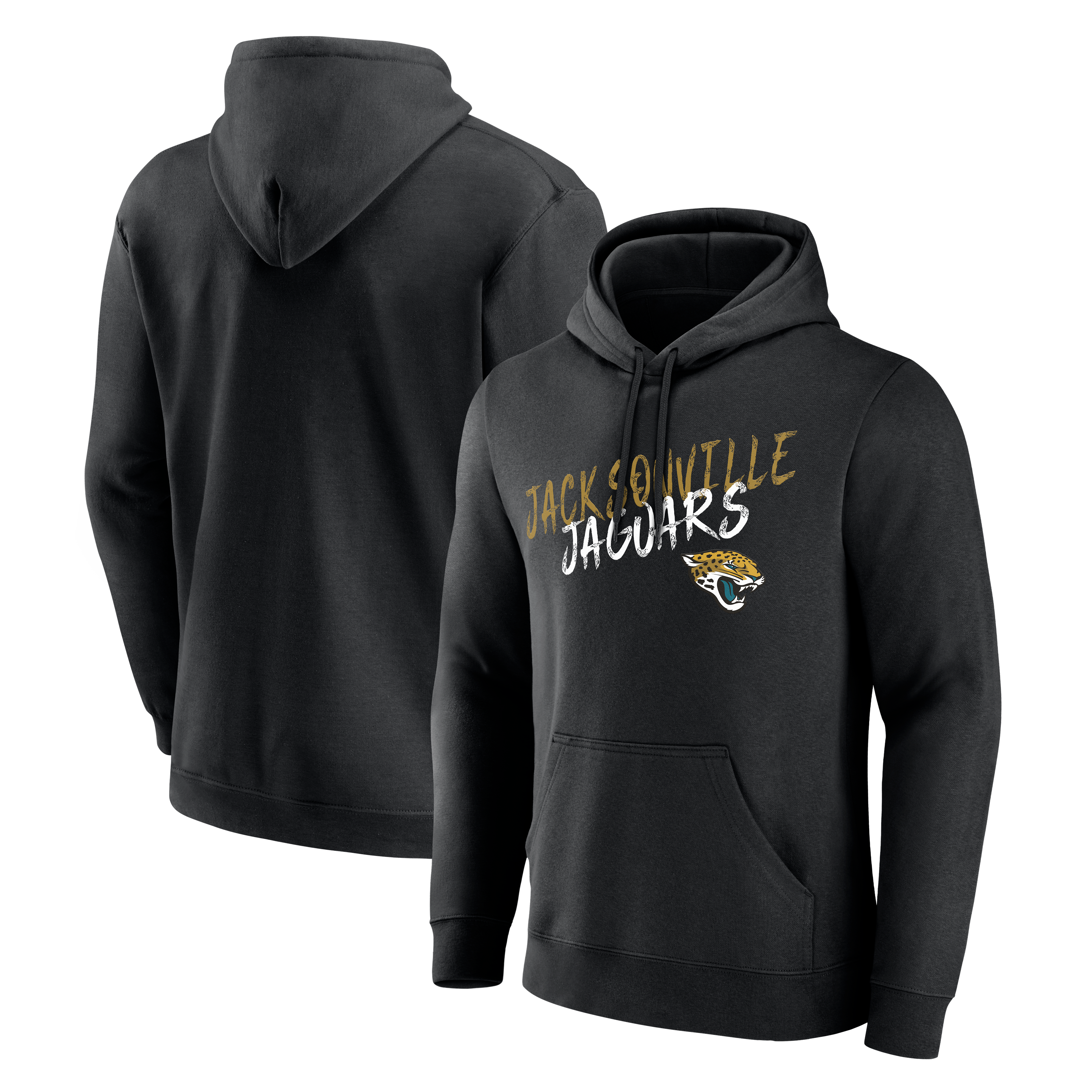 Sweat à capuche noir Jacksonville Jaguars Hustle pour homme