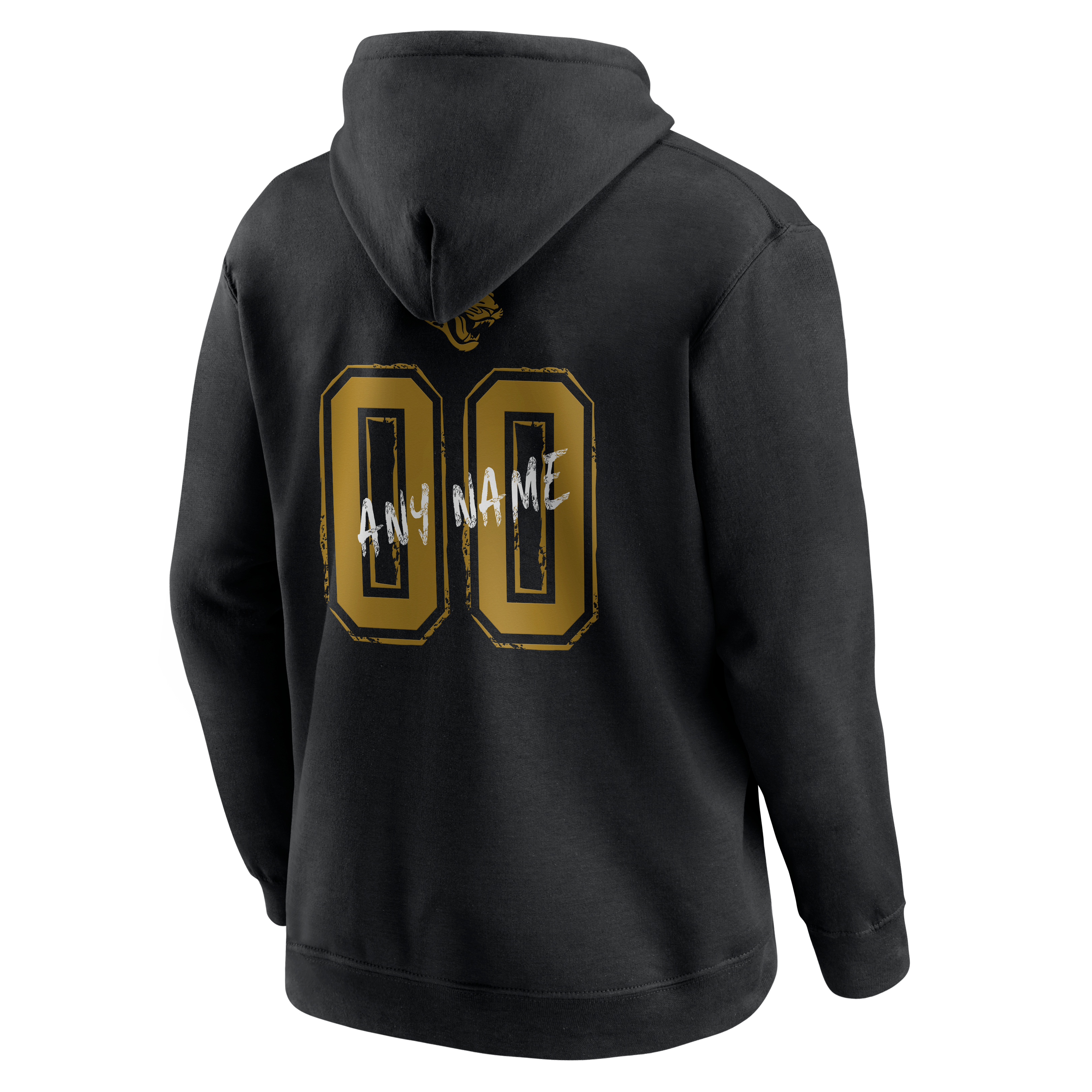 Men's Black Jacksonville Jaguars Hustle Personalized Name & Number Hoodie
