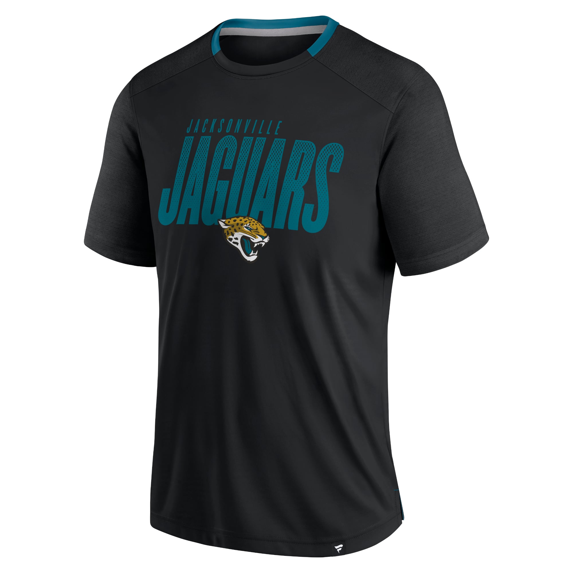 T-shirt Fanatics noir pour homme, modèle Defender Fade Slant, Jacksonville Jaguars
