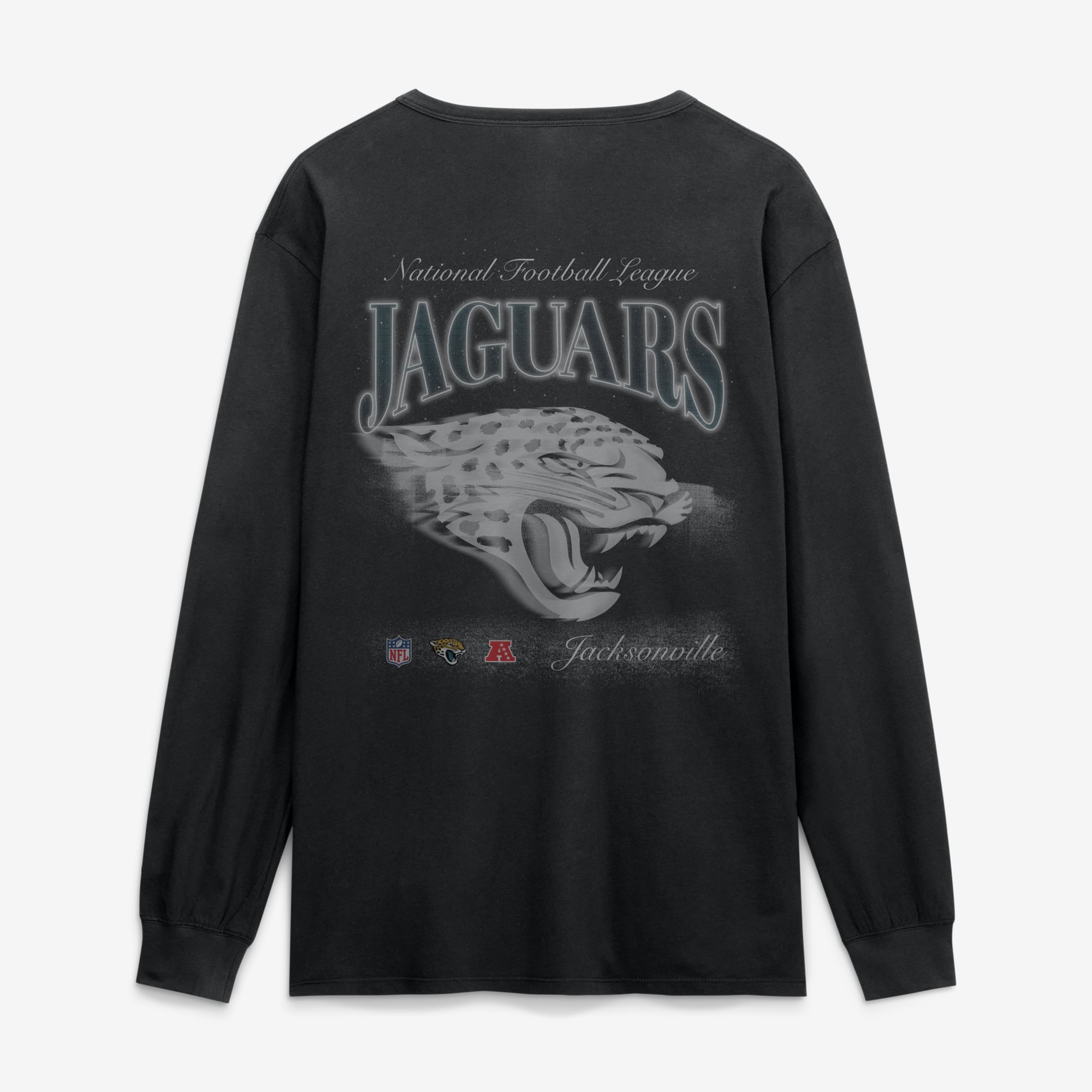 T-shirt à manches longues Fanatics noir Jacksonville Jaguars Midnight Falls pour homme