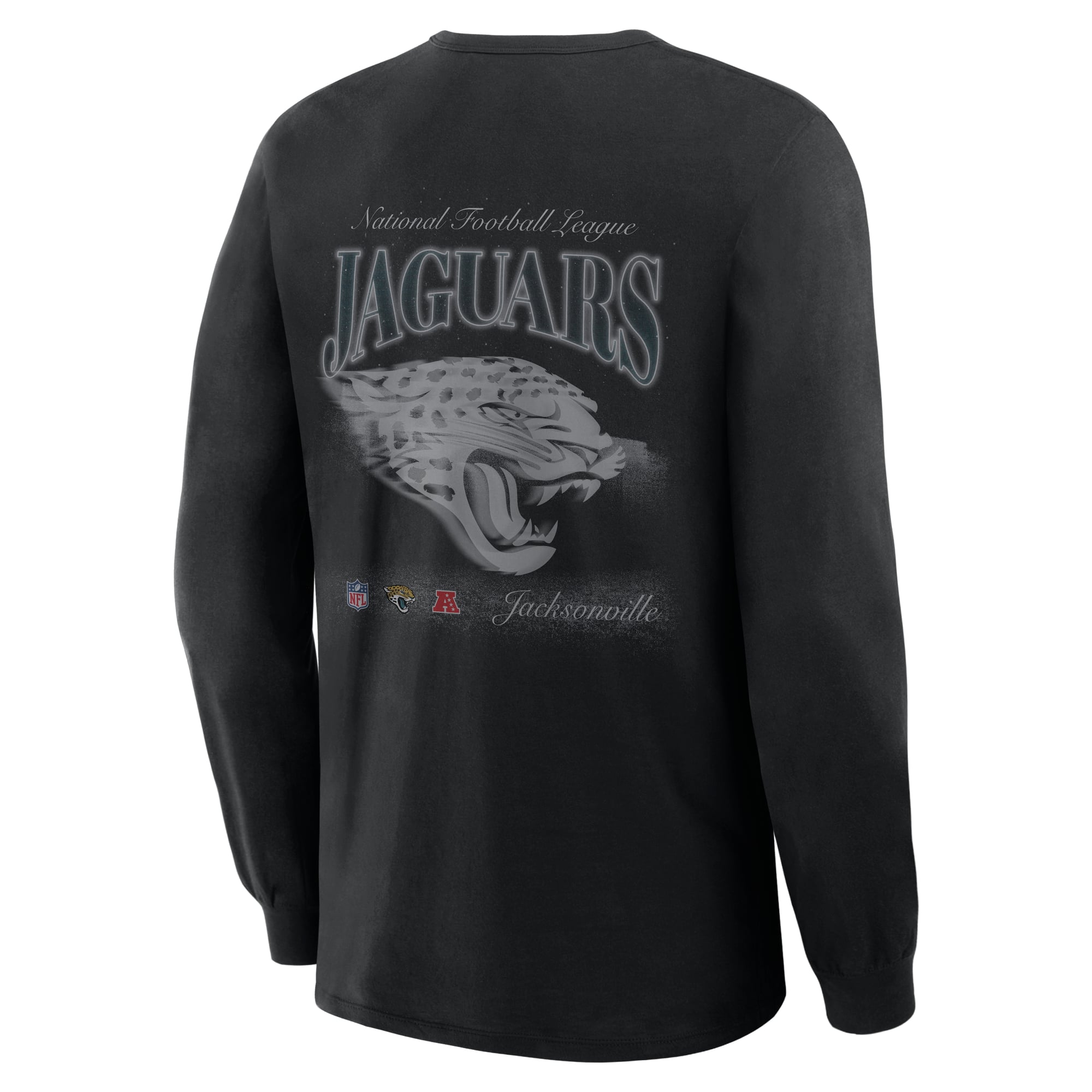 T-shirt à manches longues Fanatics noir Jacksonville Jaguars Midnight Falls pour homme