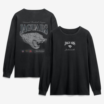 Jacksonville Jaguars Fanatics Midnight Falls Long Sleeve T-Shirt - Black
