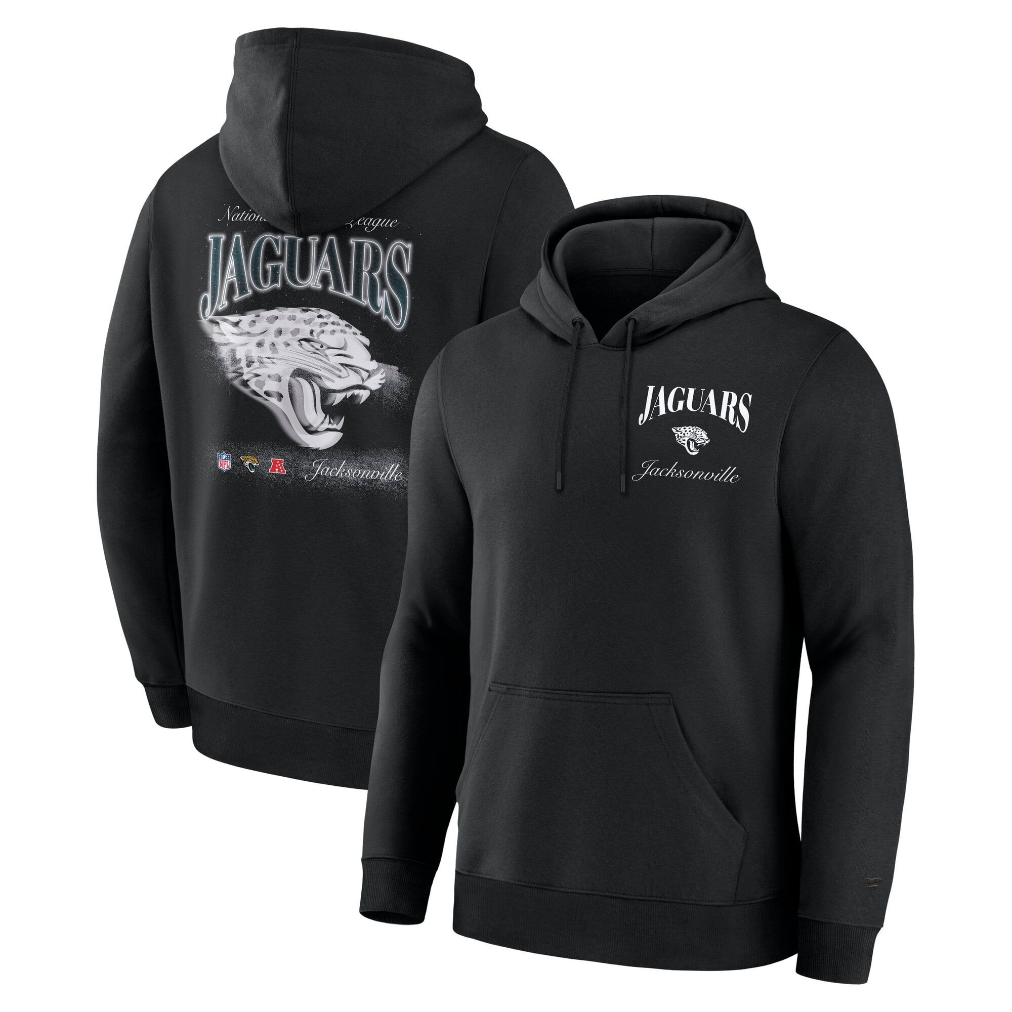 Men's Fanatics Black Jacksonville Jaguars Nightfall Long Sleeve Fleece Hoodie