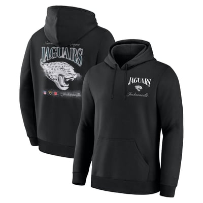 Jacksonville Jaguars Fanatics Nightfall Long Sleeve Fleece Hoodie - Black