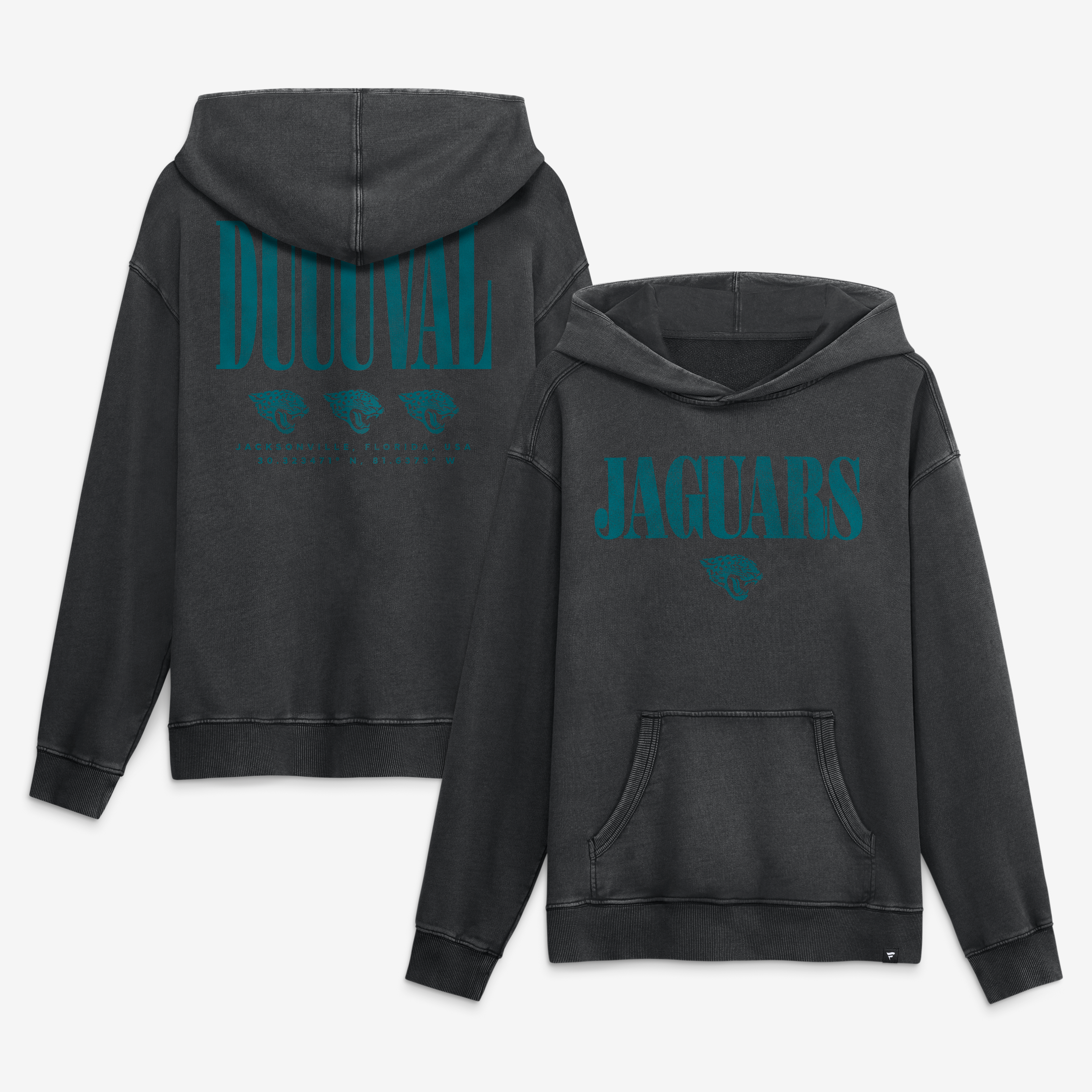 Men's Fanatics Black Jacksonville Jaguars Relaxed Intense Rivalry French Terry Hoodie