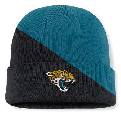 Jacksonville Jaguars Fanatics Tilt Cuffed Knit Hat - Teal/Black