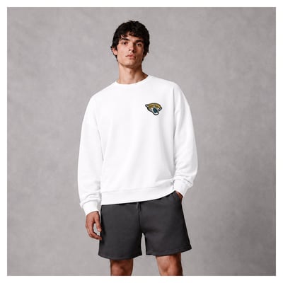 Jacksonville Jaguars Levelwear Luxe Zone Logo Sweatshirt - White