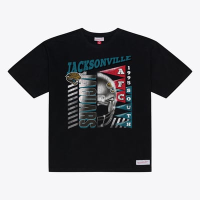 Jacksonville Jaguars Mitchell & Ness Core Essentials Street Graphic Short Sleeve T-Shirt - Black
