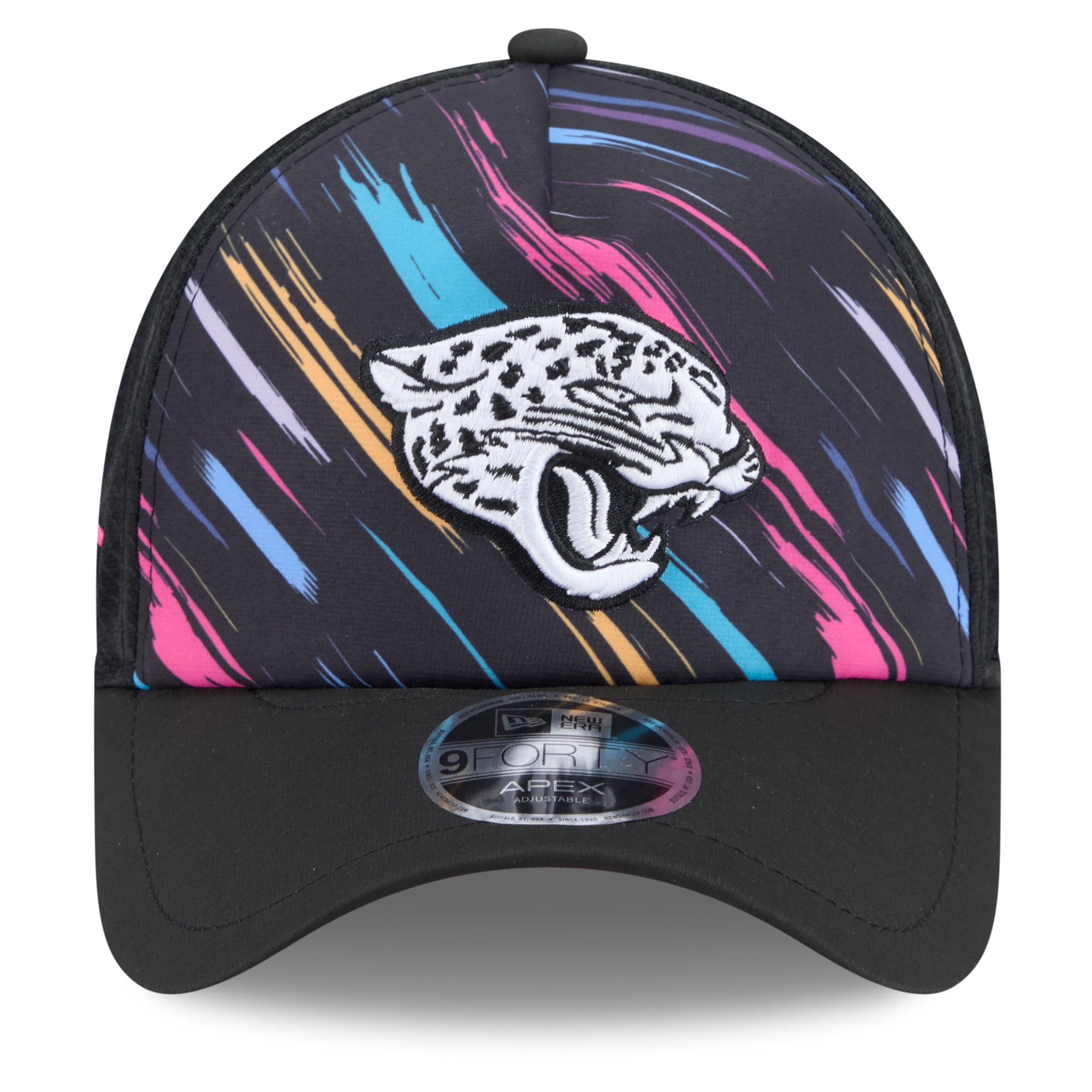 Men's New Era Black Jacksonville Jaguars 2026 NFL Crucial Catch 9FORTY Apex Adjustable Hat