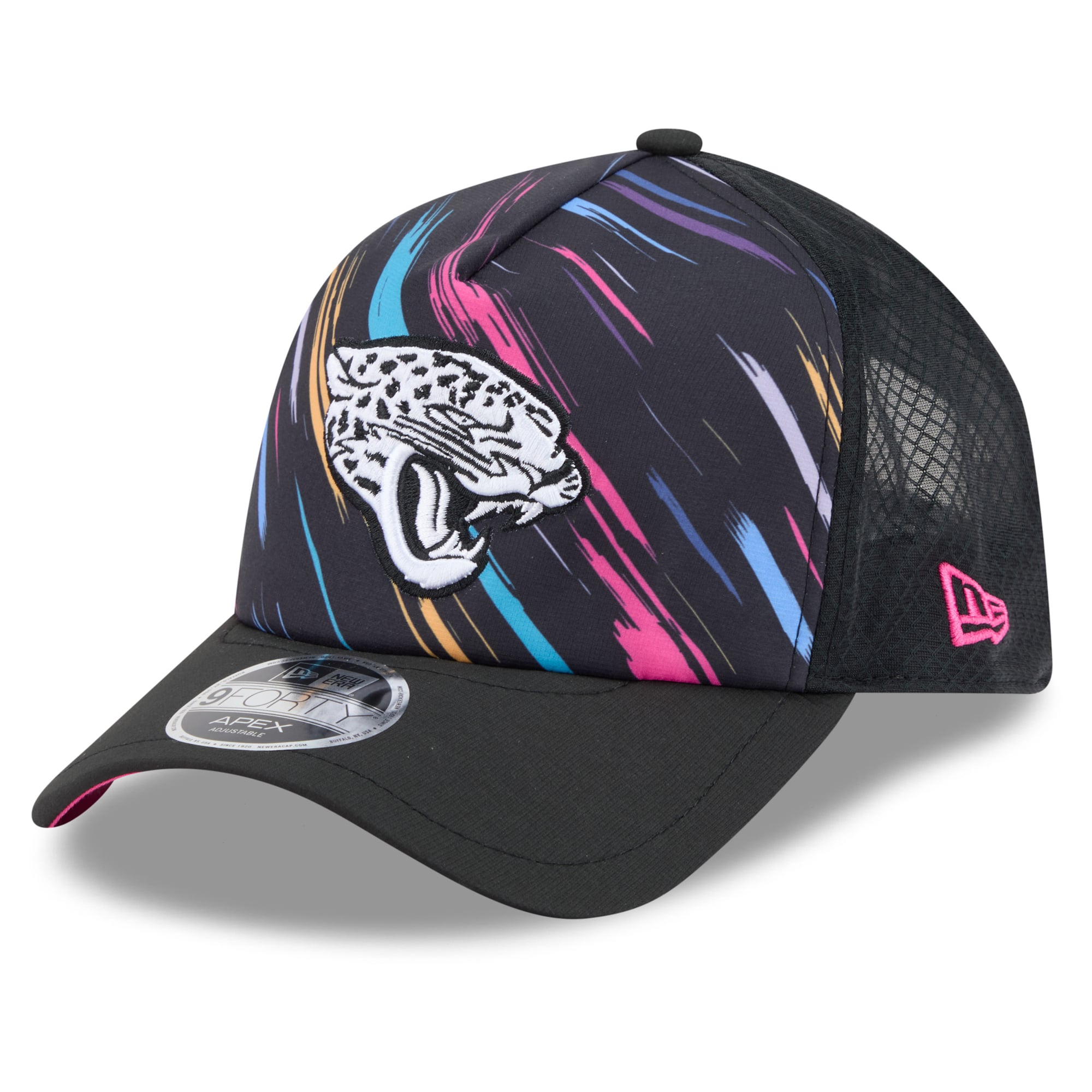 Men's New Era Black Jacksonville Jaguars 2026 NFL Crucial Catch 9FORTY Apex Adjustable Hat
