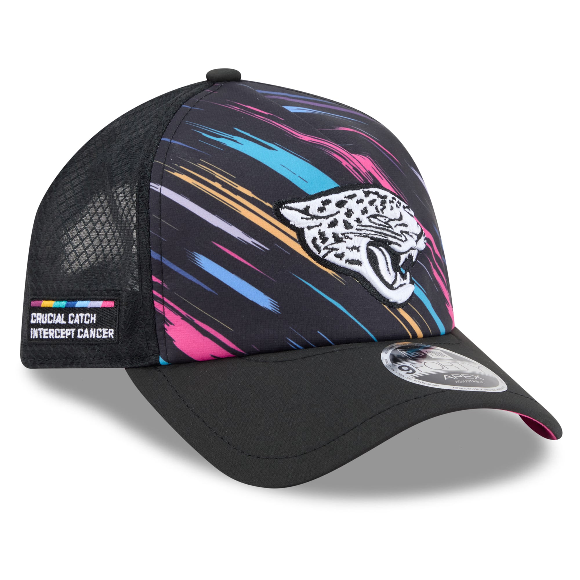 Men's New Era Black Jacksonville Jaguars 2026 NFL Crucial Catch 9FORTY Apex Adjustable Hat