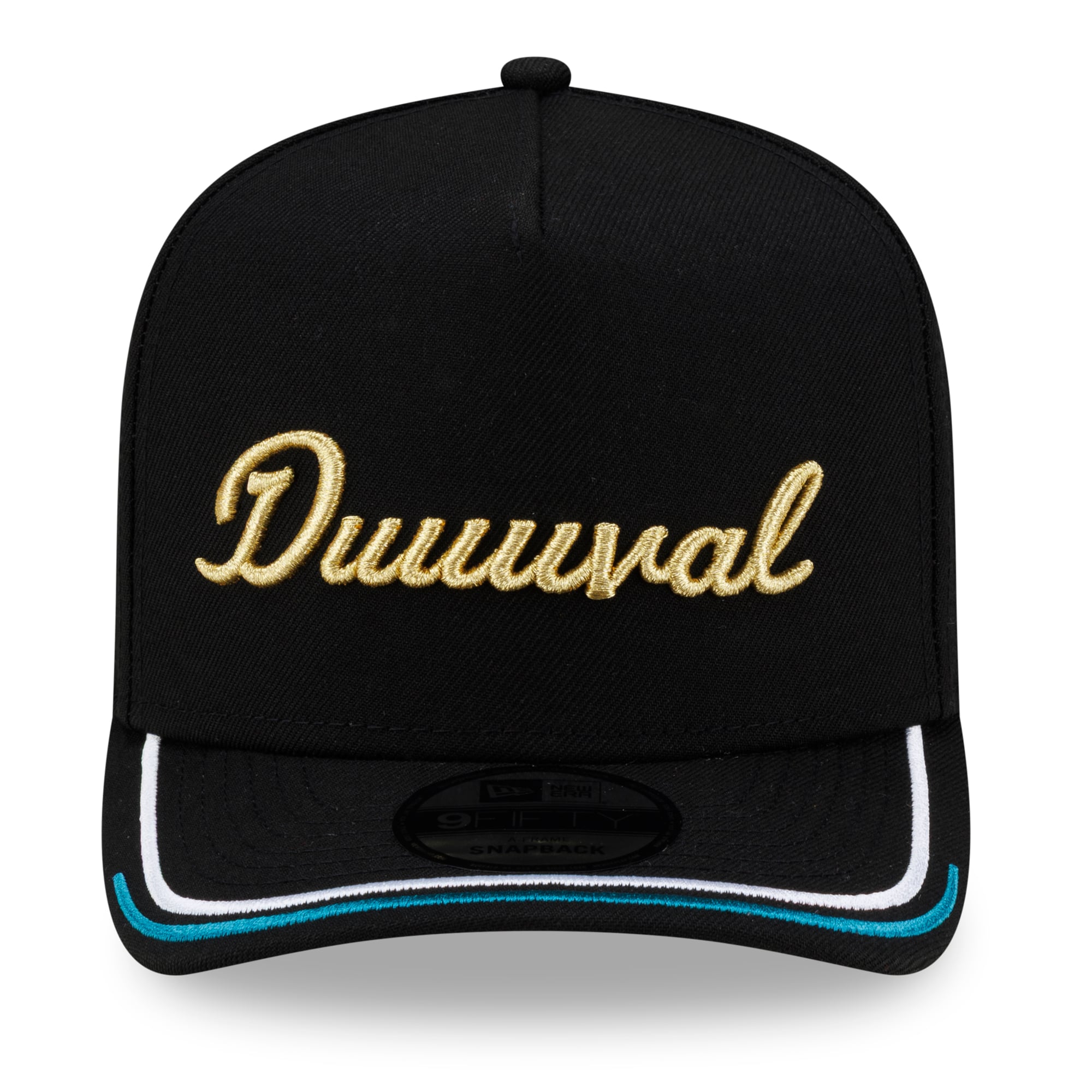 Casquette snapback New Era noire Jacksonville Jaguars 2026 Rivalries Collection Fan Pack A-Frame 9FIFTY pour homme