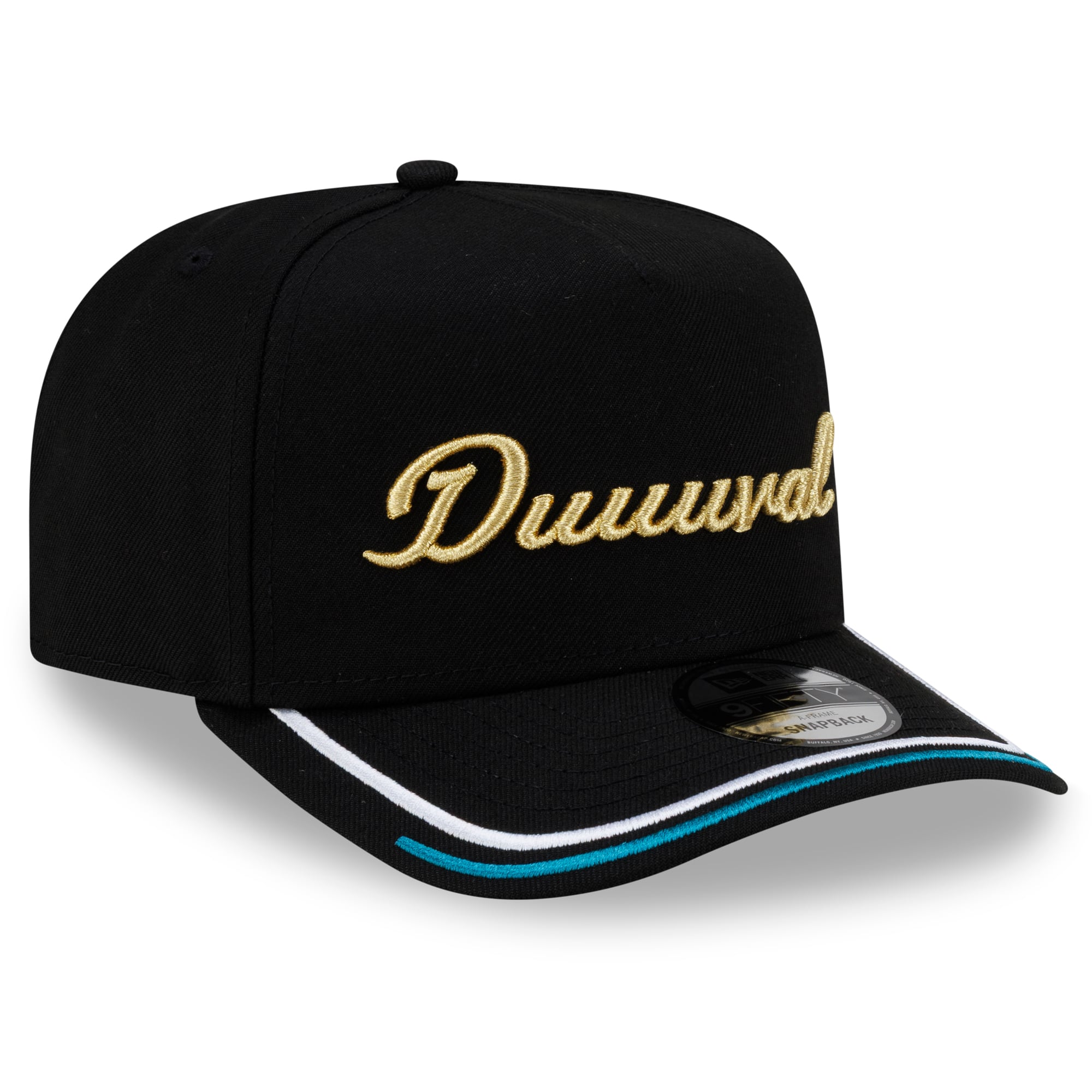 Casquette snapback New Era noire Jacksonville Jaguars 2026 Rivalries Collection Fan Pack A-Frame 9FIFTY pour homme