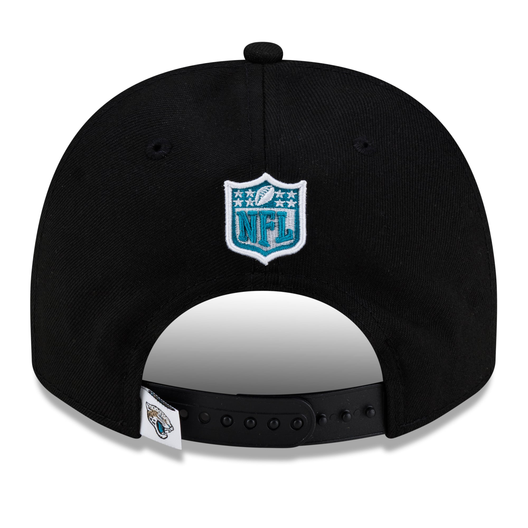 Casquette snapback New Era noire Jacksonville Jaguars 2026 Rivalries Collection Fan Pack A-Frame 9FIFTY pour homme