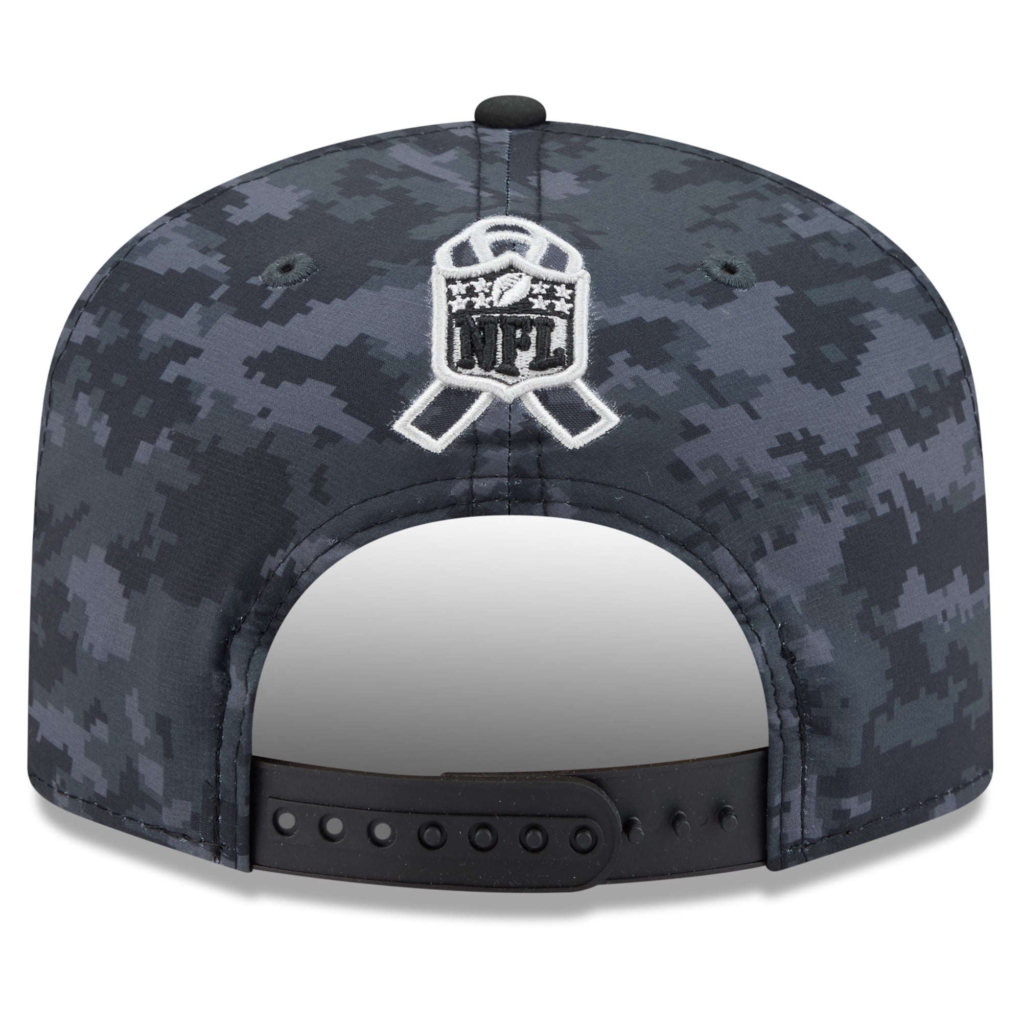 Casquette ajustable New Era noire Jacksonville Jaguars 2026 Salute To Service 19TWENTY pour homme