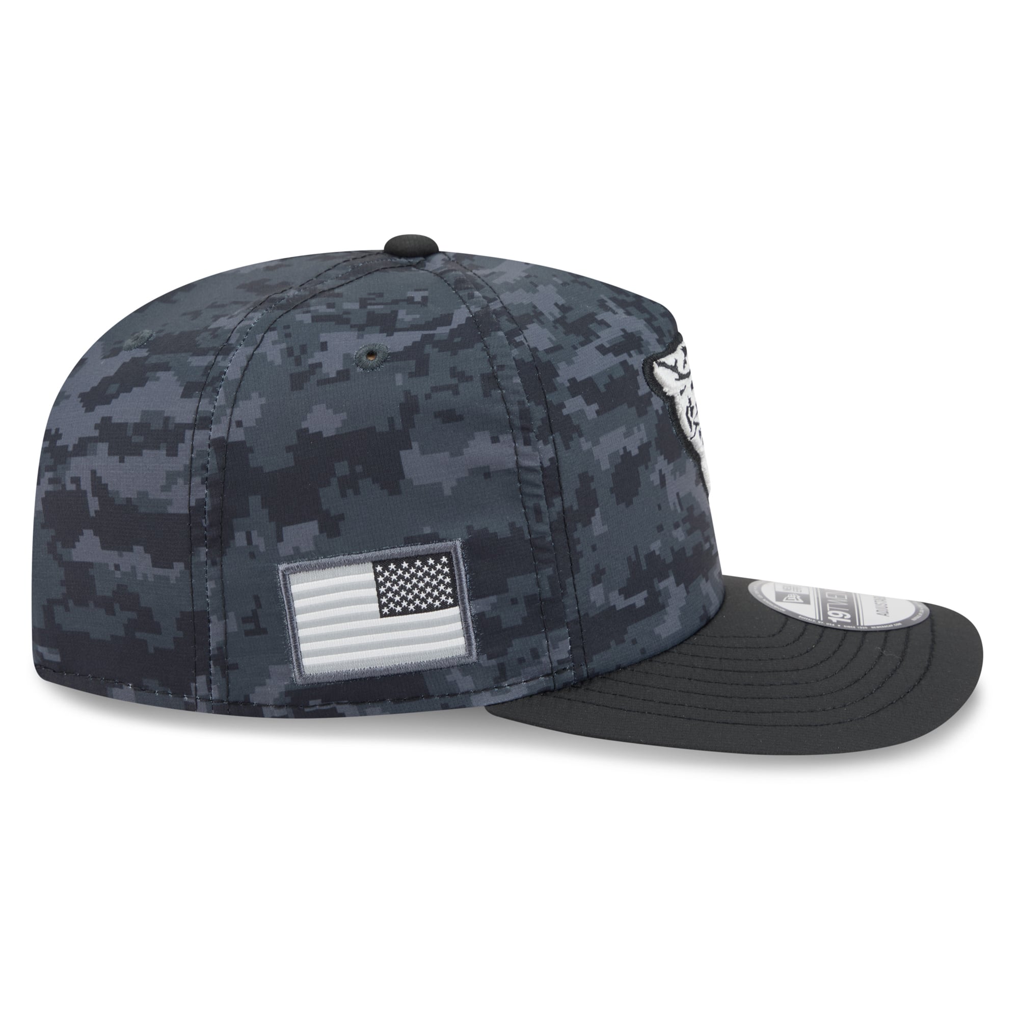 Casquette ajustable New Era noire Jacksonville Jaguars 2026 Salute To Service 19TWENTY pour homme