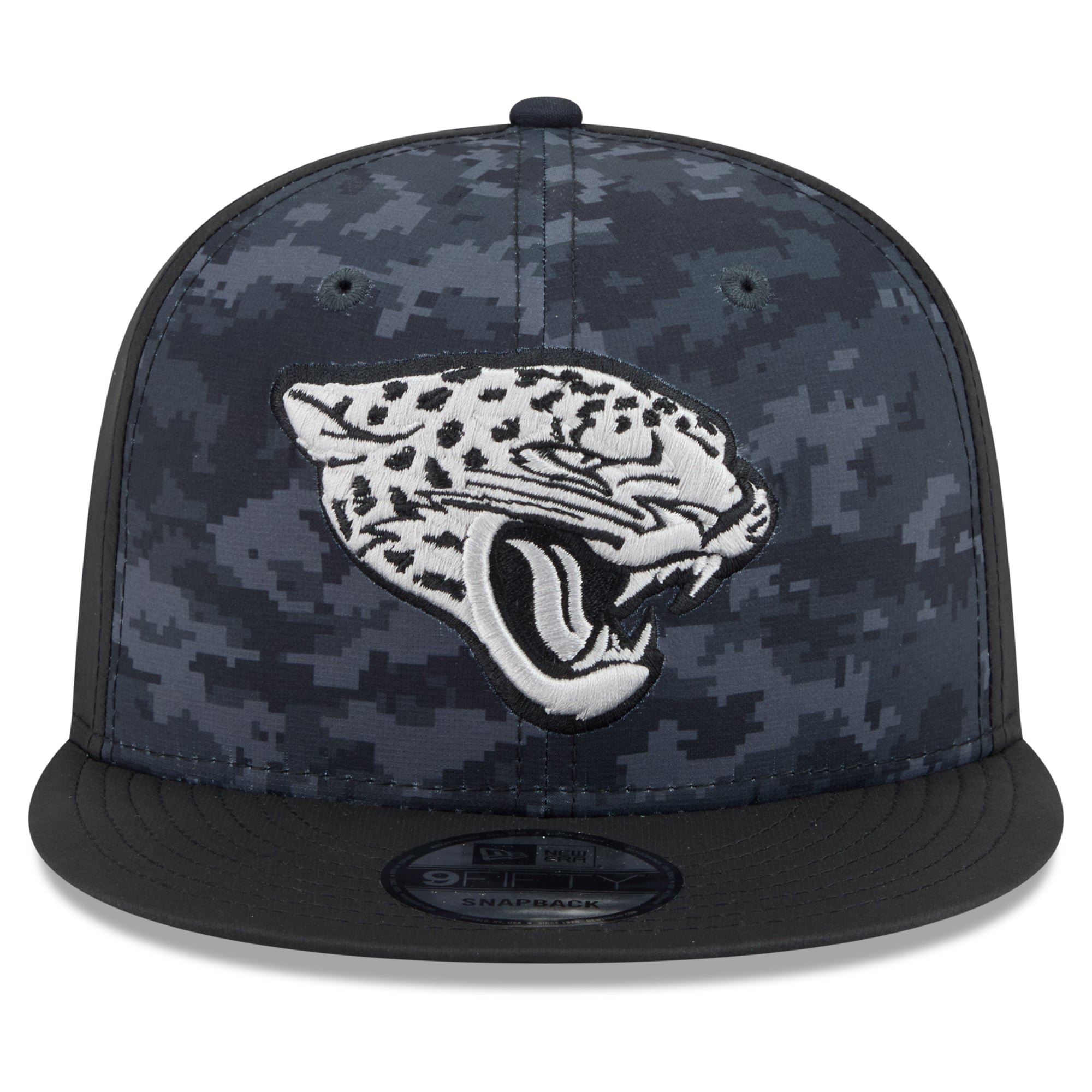 Casquette snapback New Era noire Jacksonville Jaguars 2026 Salute To Service 9FIFTY pour homme