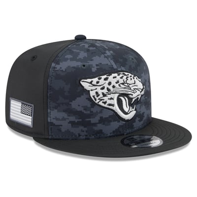 Jacksonville Jaguars New Era 2026 Salute To Service 9FIFTY Snapback Hat - Black