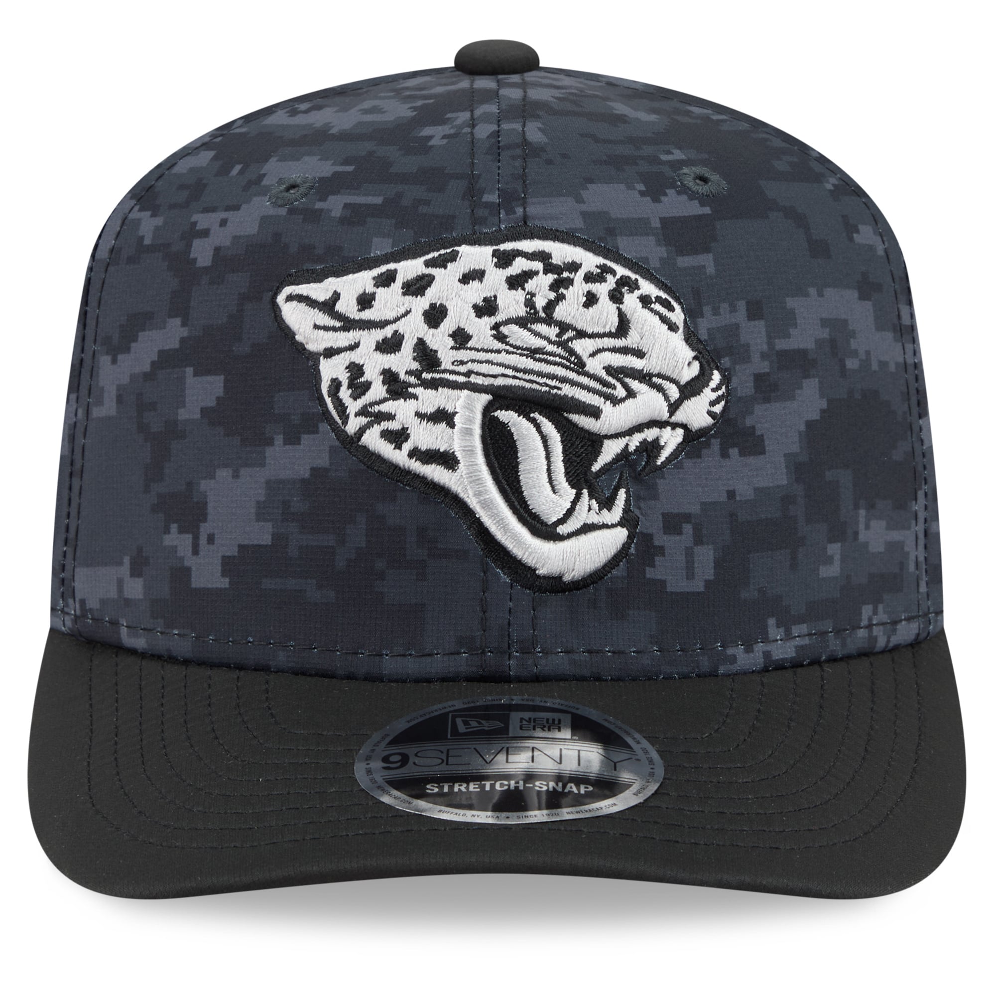 Casquette ajustable New Era noire Jacksonville Jaguars 2026 Salute To Service 9SEVENTY pour homme