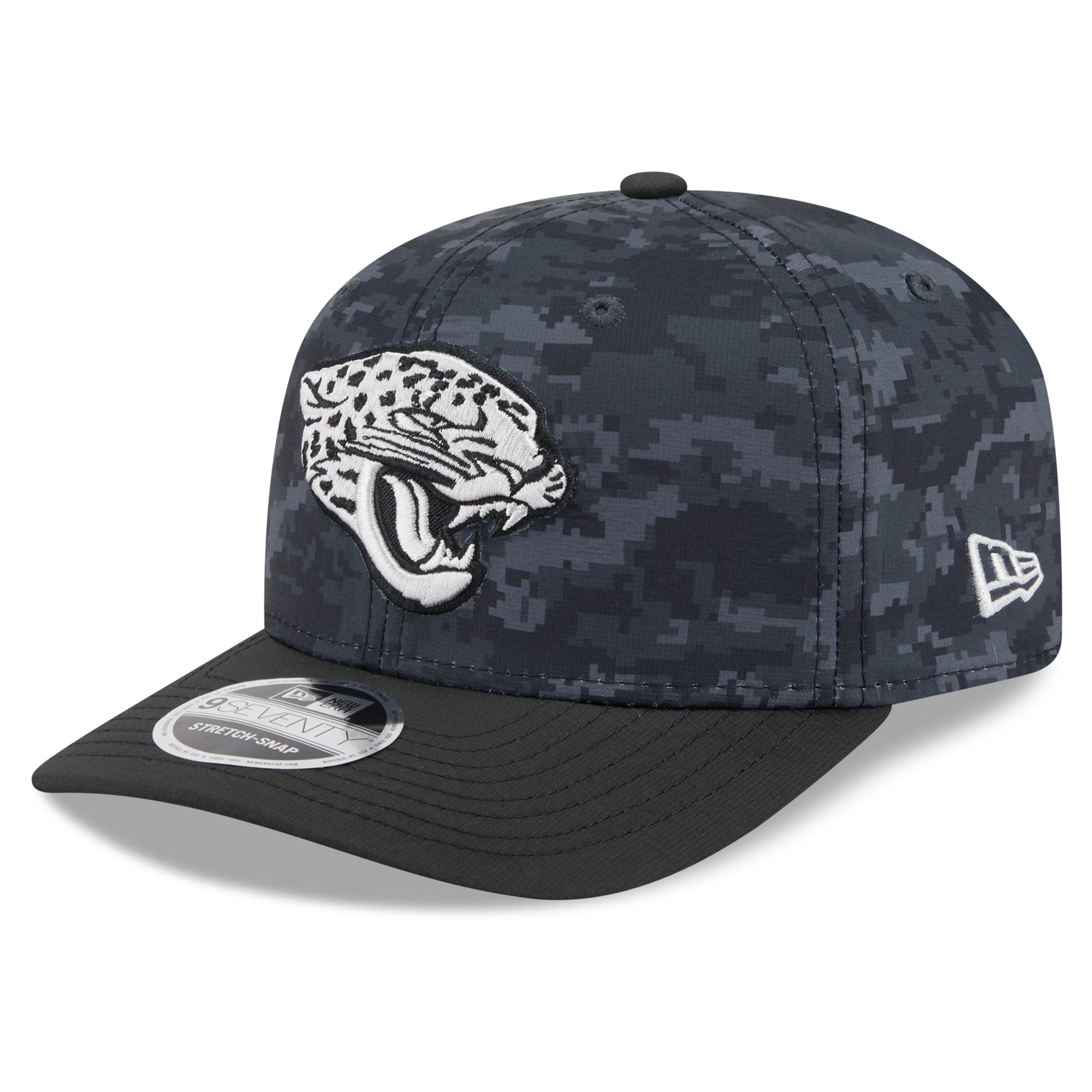 Casquette ajustable New Era noire Jacksonville Jaguars 2026 Salute To Service 9SEVENTY pour homme