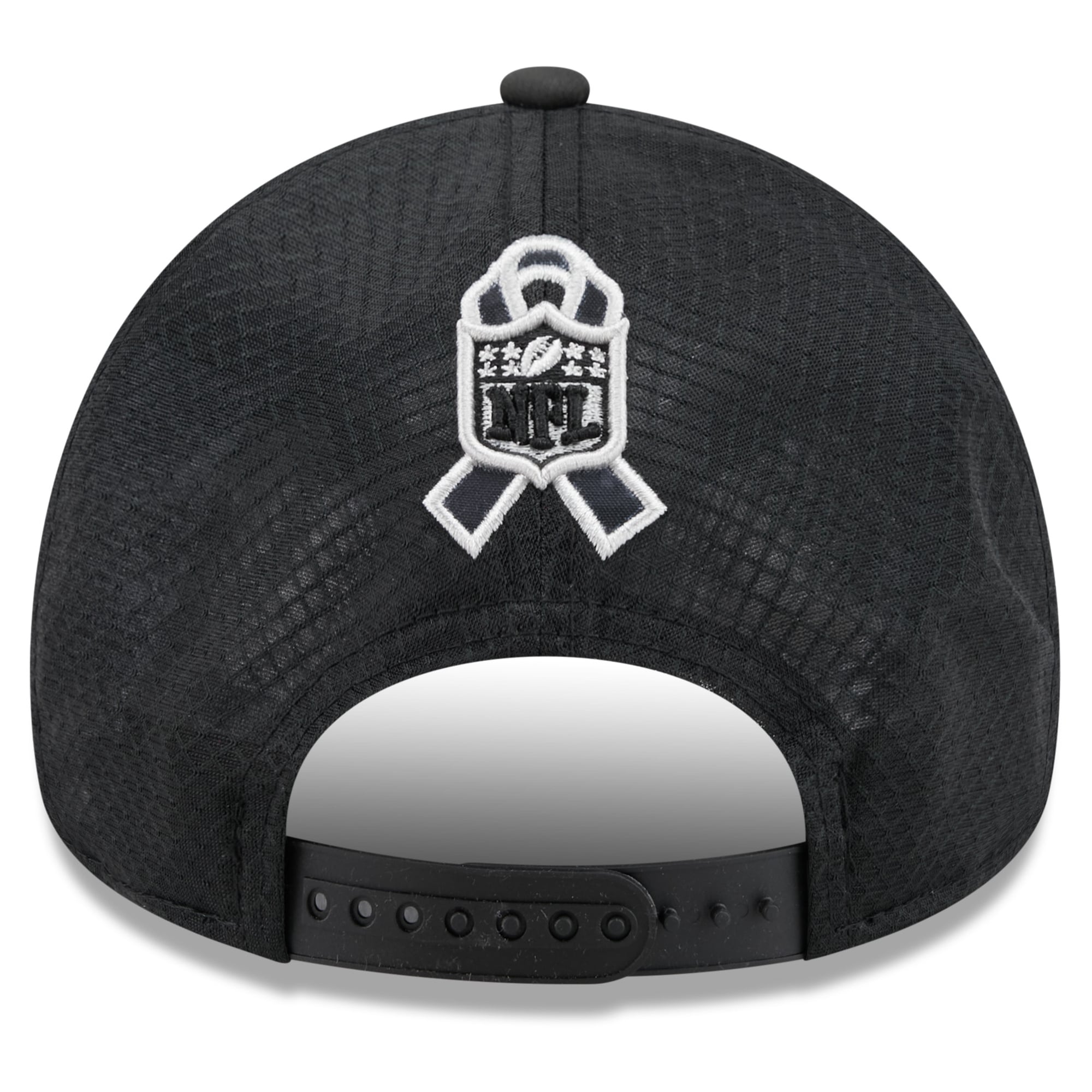 Casquette trucker ajustable New Era Apex 9FORTY noire Jacksonville Jaguars 2026 Salute To Service pour homme