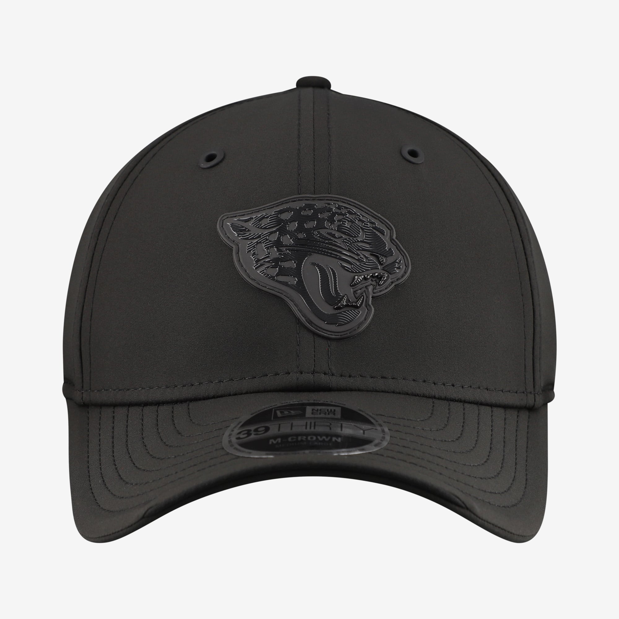 Casquette extensible New Era noire Jacksonville Jaguars 2026 Sideline 39THIRTY M-Crown pour homme