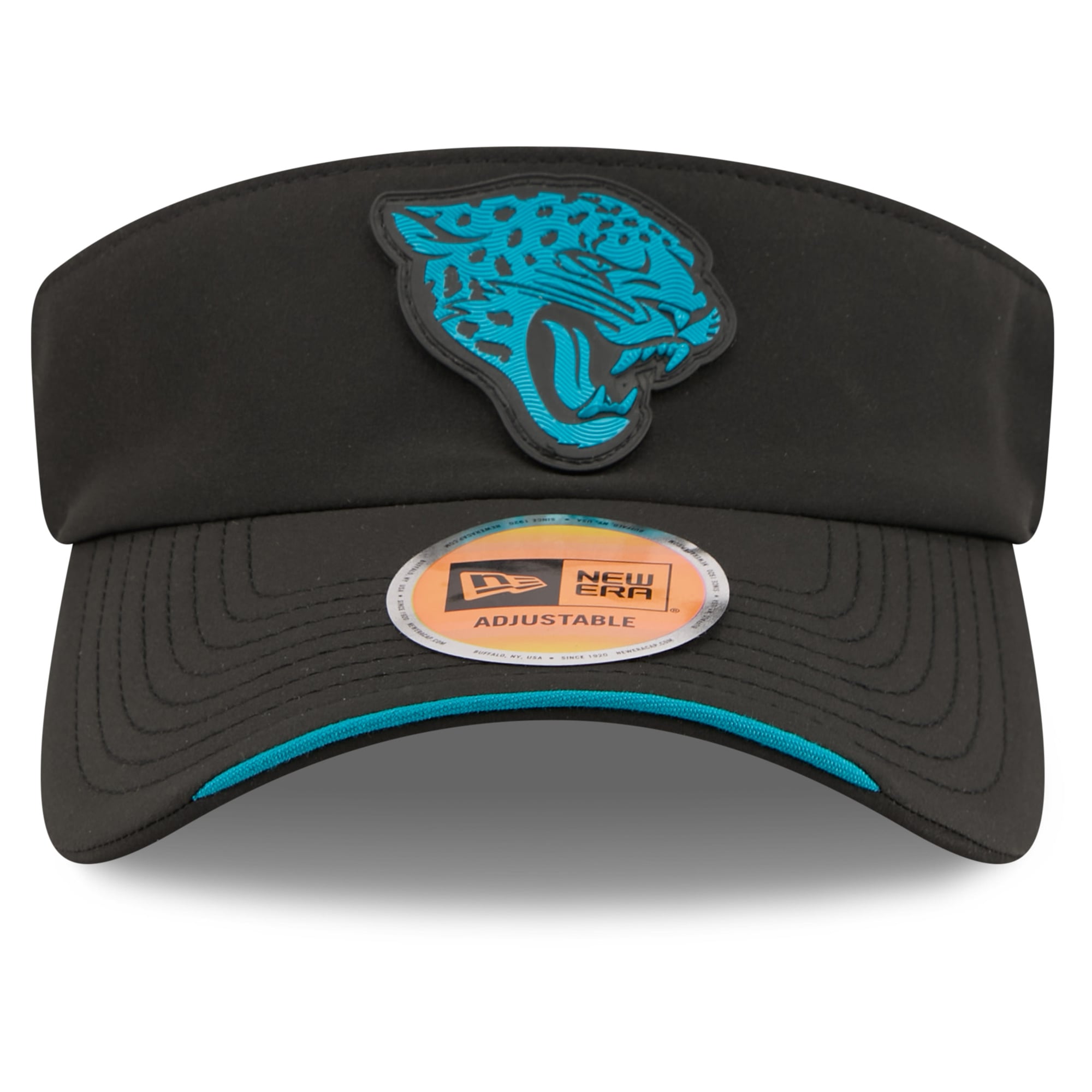 Casquette New Era noire pour homme, modèle Jacksonville Jaguars 2026 Sideline, visière ajustable