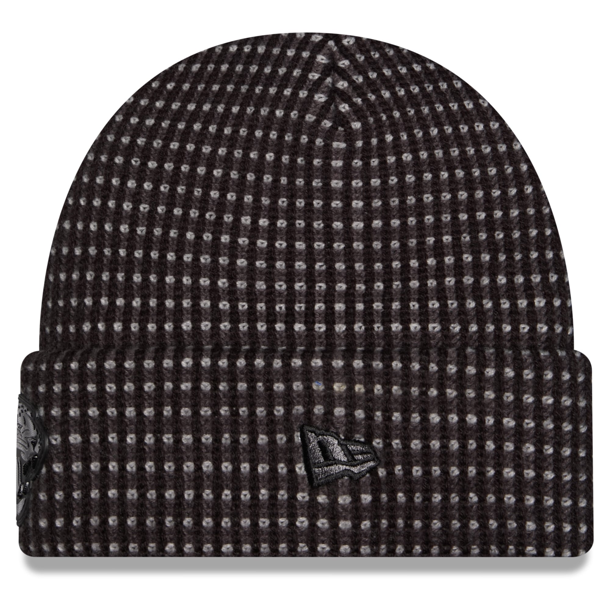 Bonnet à revers New Era noir pour homme, modèle Jacksonville Jaguars 2026, idéal pour les temps froids.